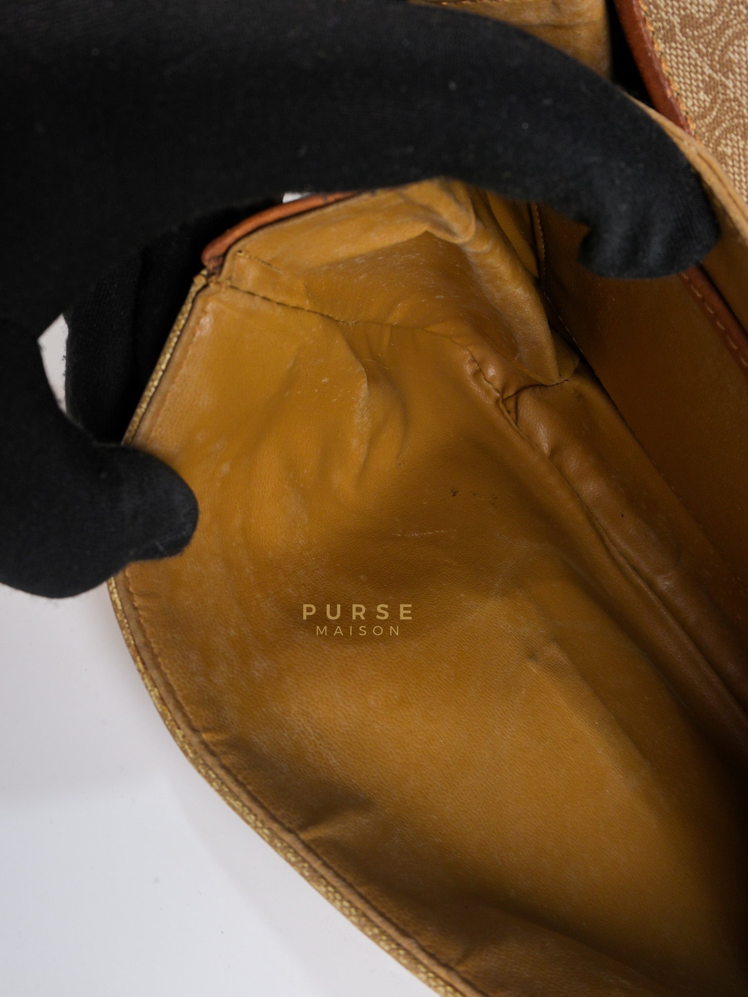 Macadam Crossbody Bag in Brown & Gold Hardware | Purse Maison Luxury Bags Shop