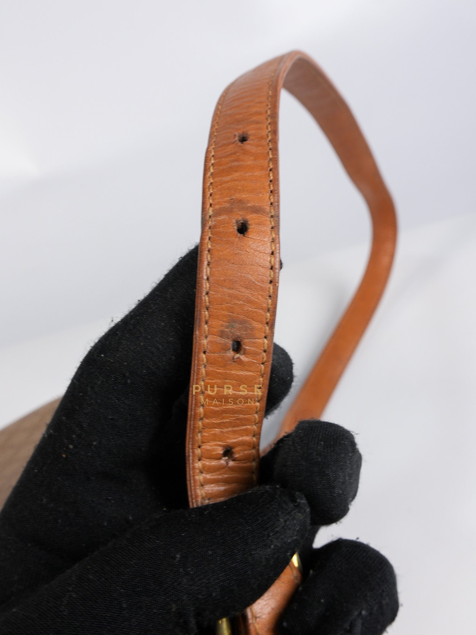 Macadam Crossbody Bag in Brown & Gold Hardware | Purse Maison Luxury Bags Shop