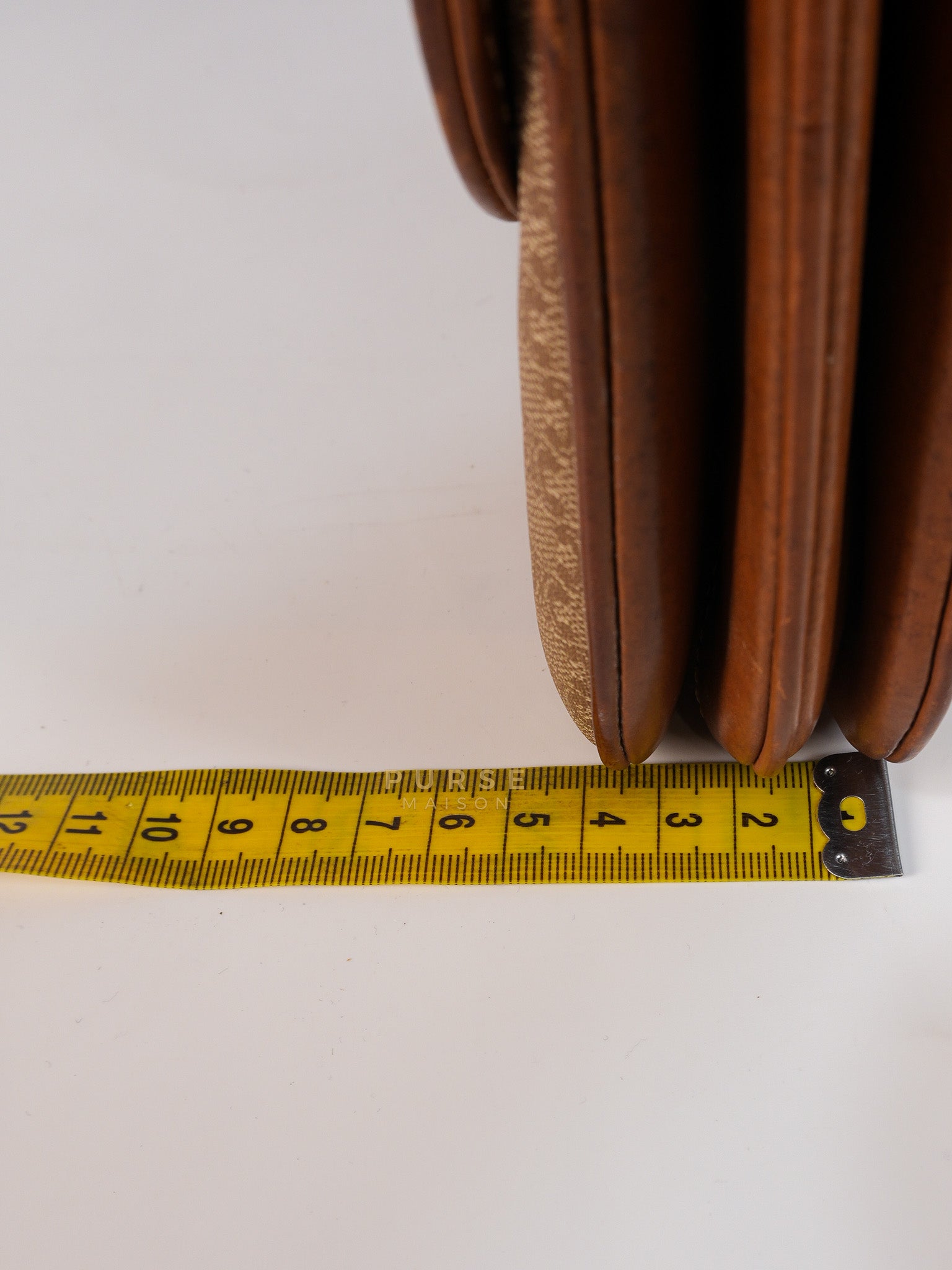 Macadam Crossbody Bag in Brown & Gold Hardware | Purse Maison Luxury Bags Shop