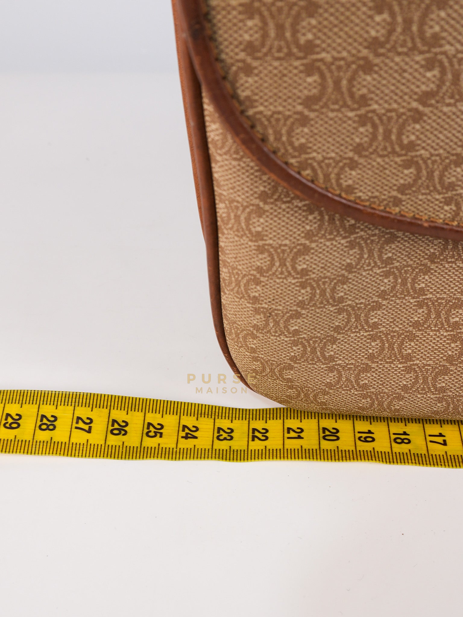 Macadam Crossbody Bag in Brown & Gold Hardware | Purse Maison Luxury Bags Shop