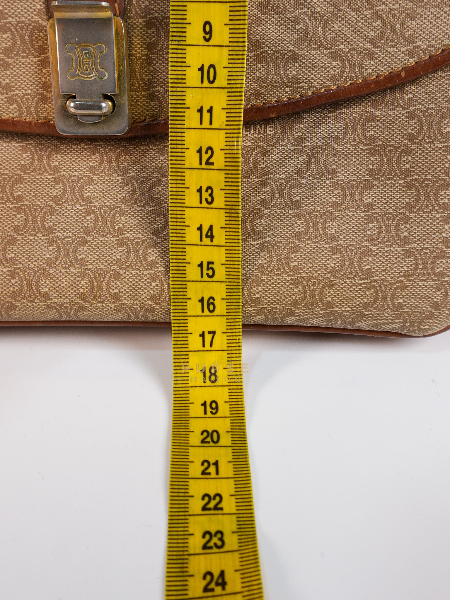 Macadam Crossbody Bag in Brown & Gold Hardware | Purse Maison Luxury Bags Shop