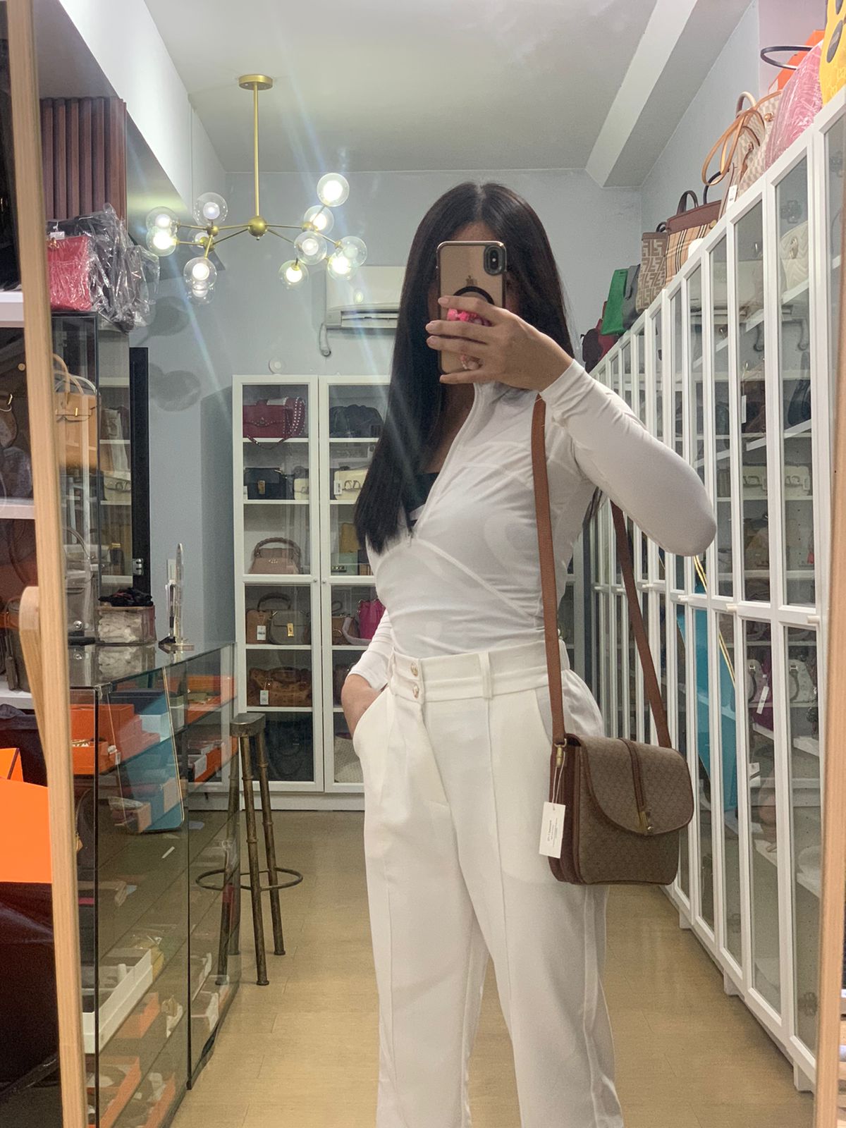 Macadam Crossbody Bag in Brown & Gold Hardware | Purse Maison Luxury Bags Shop