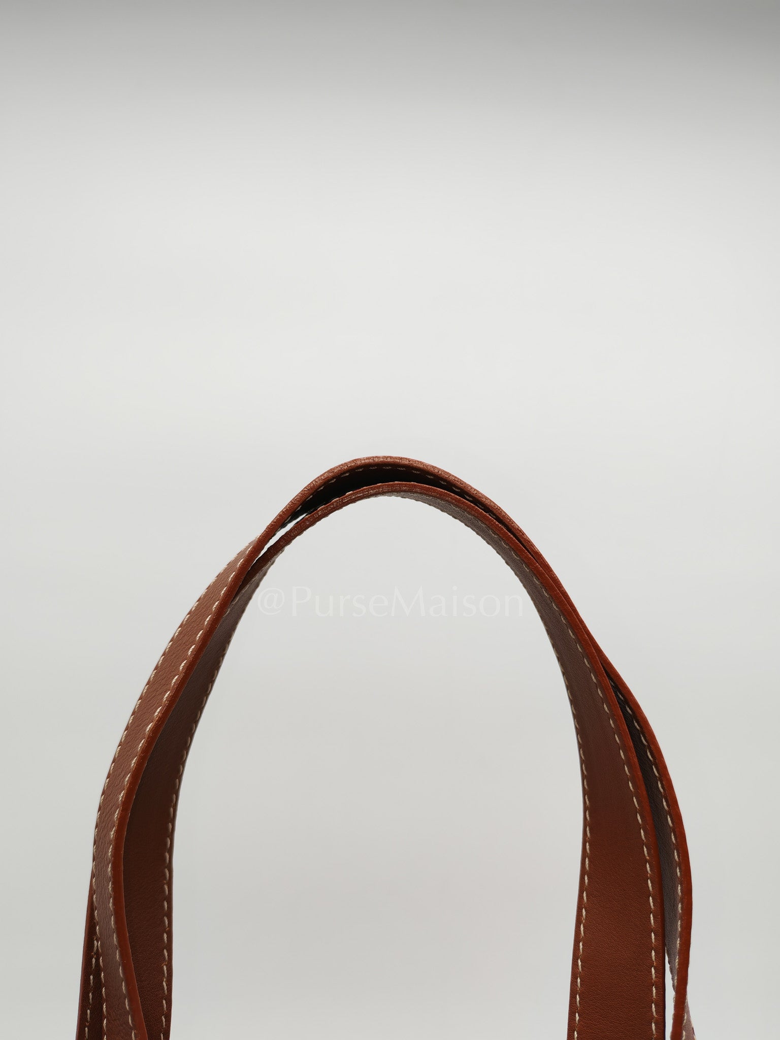Macadam Monogram Canvas Tote Bag in Brown Leather Trim and Handle | Purse Maison Luxury Bags Shop