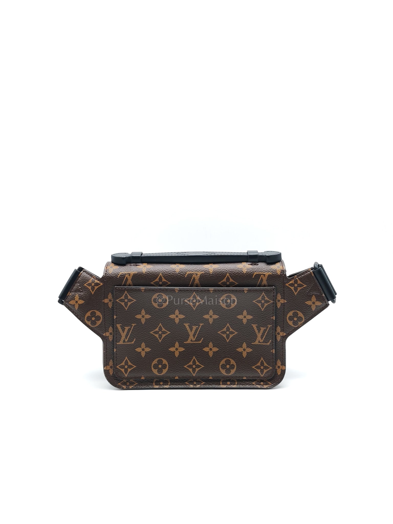 Macassar S-Lock Sling Bag in Monogram Canvas & So Black Hardware Microchip | Purse Maison Luxury Bags Shop