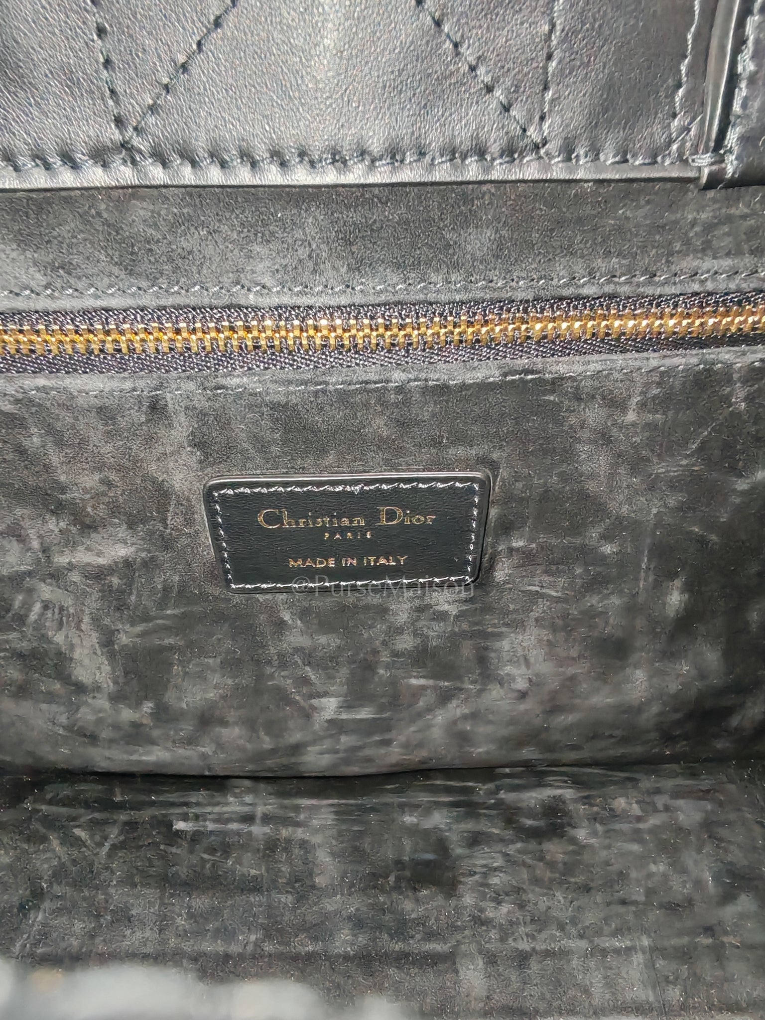 Macrocannage Booktote Small in Black Lambskin Leather Shoulder Bag | Purse Maison Luxury Bags Shop