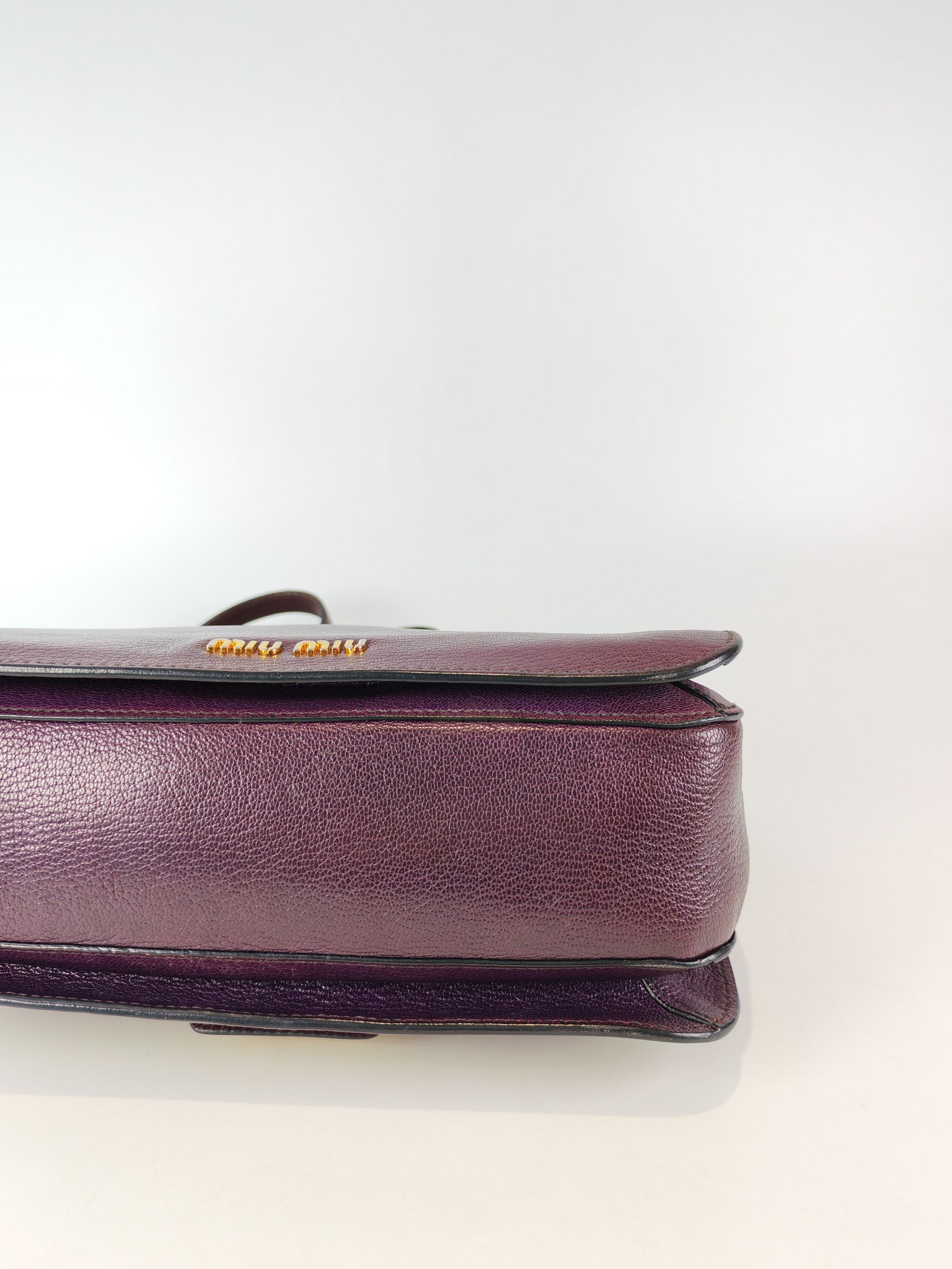 Madras Flap Bag in Burgundy Leather 2way Handbag with Top Handle | Purse Maison Luxury Bags Shop