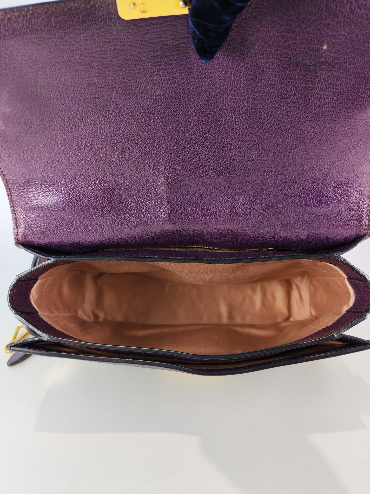 Madras Flap Bag in Burgundy Leather 2way Handbag with Top Handle | Purse Maison Luxury Bags Shop