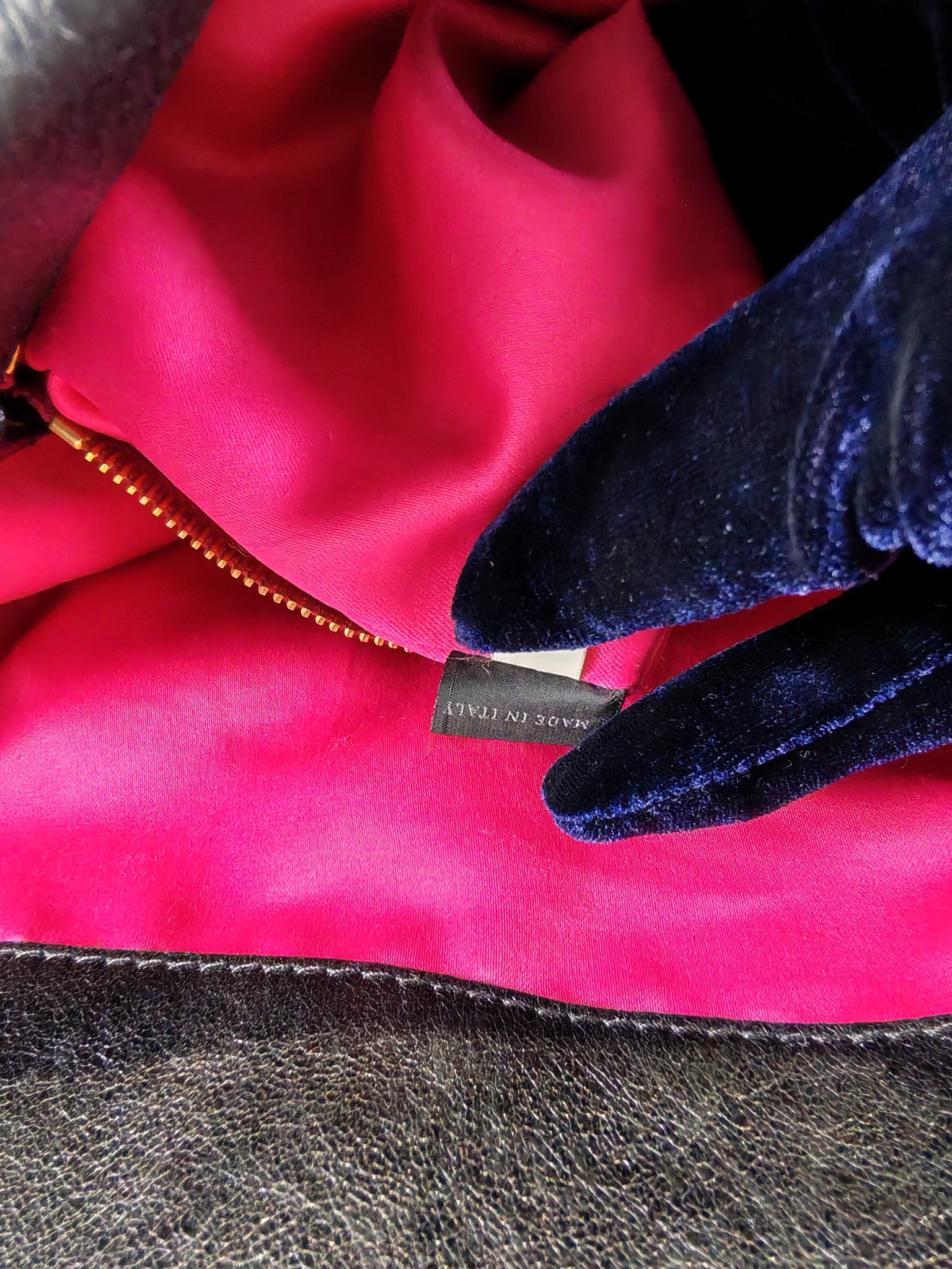 Madras “Lock” Top Handle Bag in Black Leather | Purse Maison Luxury Bags Shop