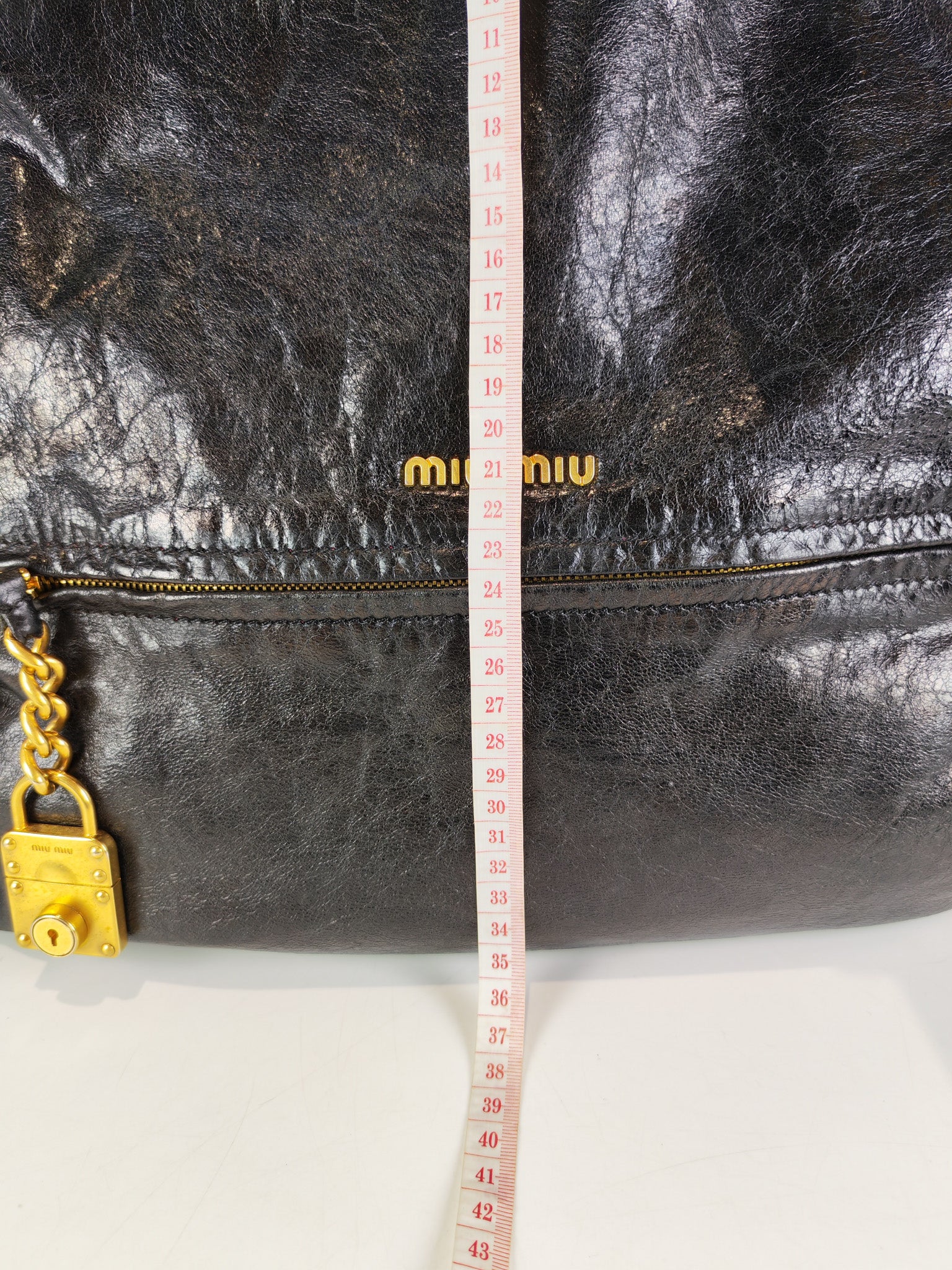 Madras “Lock” Top Handle Bag in Black Leather | Purse Maison Luxury Bags Shop