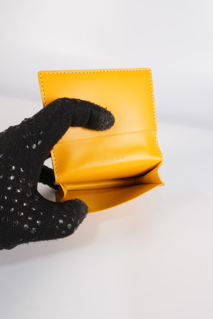 Malesherbes in Jaune Goyardine Canvas Cardholder | Purse Maison Luxury Bags Shop