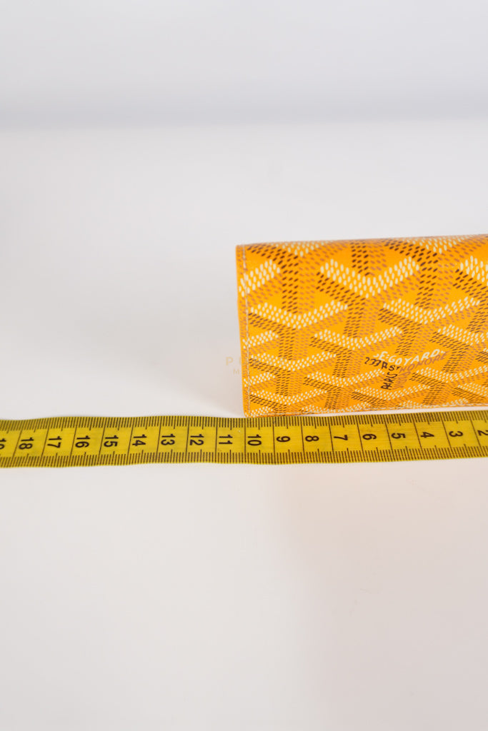 Malesherbes in Jaune Goyardine Canvas Cardholder | Purse Maison Luxury Bags Shop