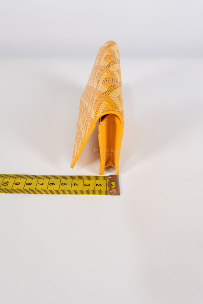 Malesherbes in Jaune Goyardine Canvas Cardholder | Purse Maison Luxury Bags Shop