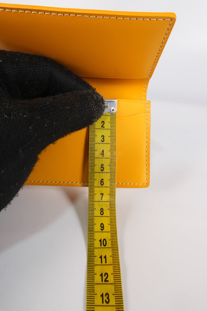 Malesherbes in Jaune Goyardine Canvas Cardholder | Purse Maison Luxury Bags Shop