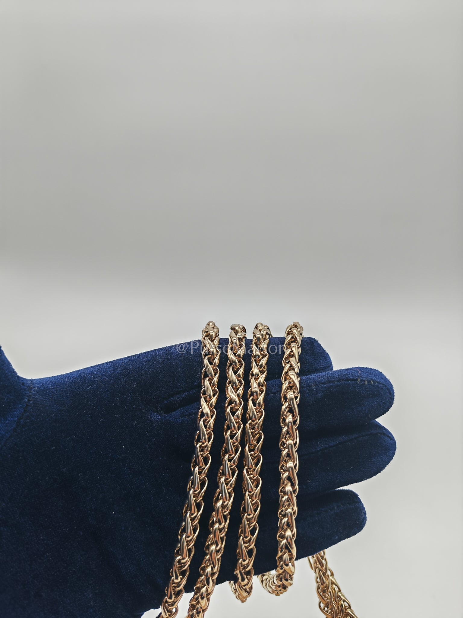 Malletage Mini in Beige Pink Lambskin Leather Chain Bag (Microchip) | Purse Maison Luxury Bags Shop