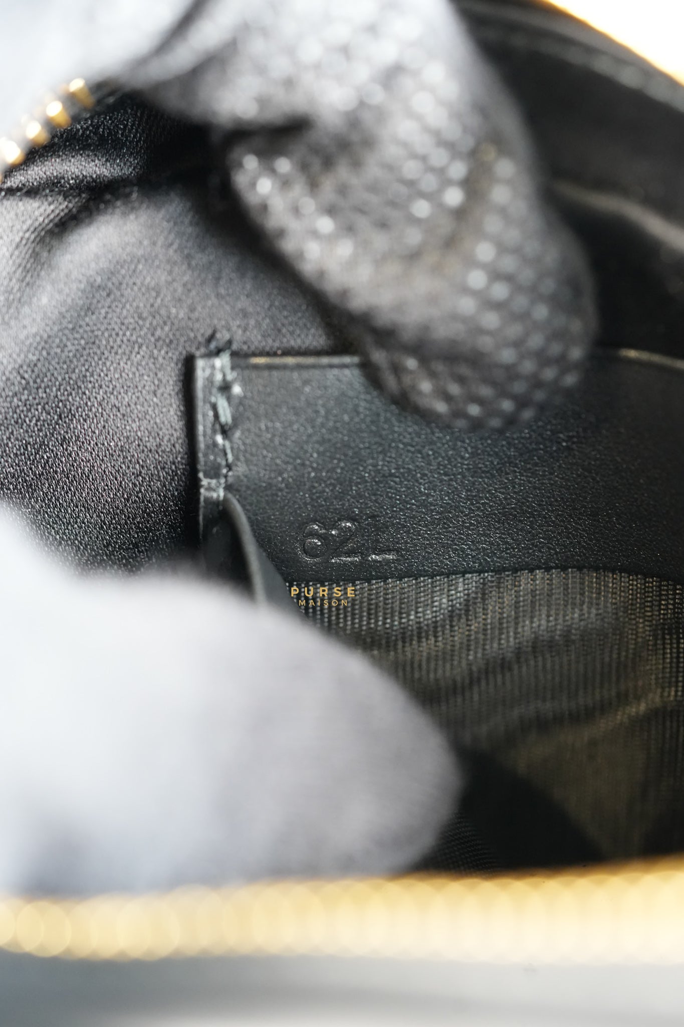 Maniglia Softy Padded Leather Noir Pouch | Purse Maison Luxury Bags Shop