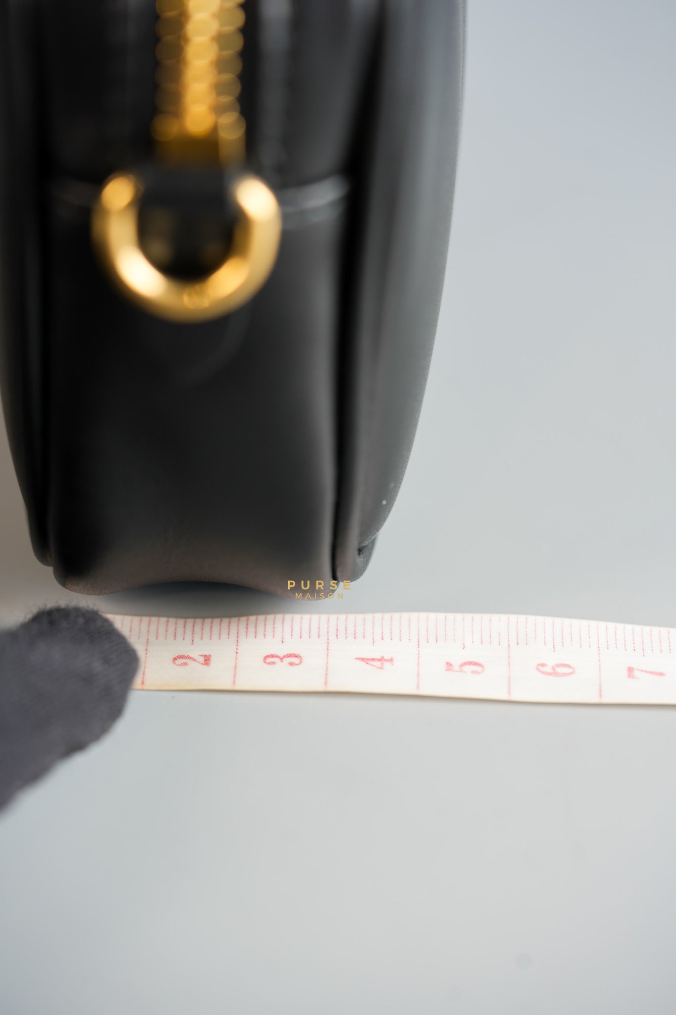 Maniglia Softy Padded Leather Noir Pouch | Purse Maison Luxury Bags Shop