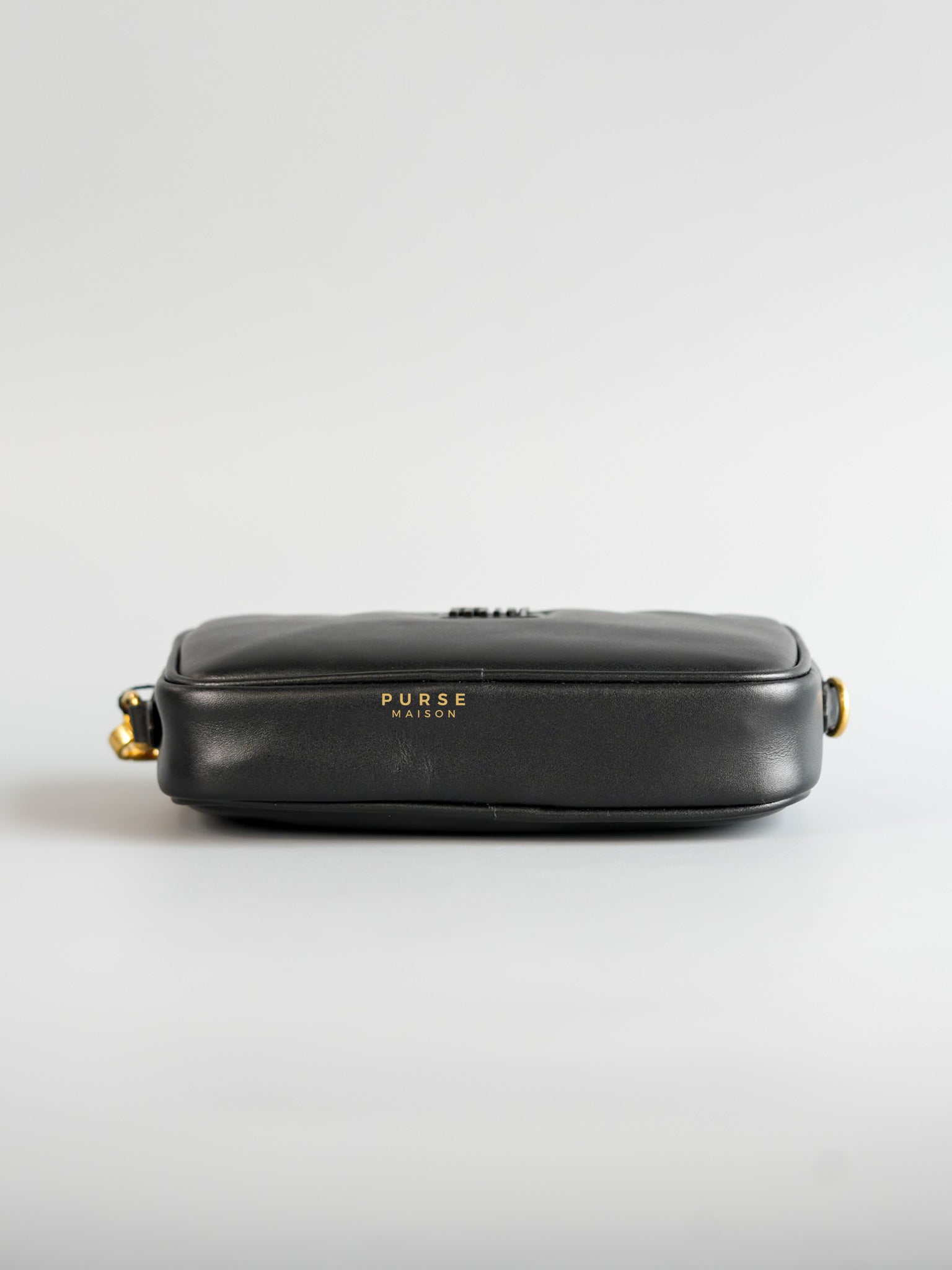 Maniglia Softy Padded Leather Noir Pouch | Purse Maison Luxury Bags Shop