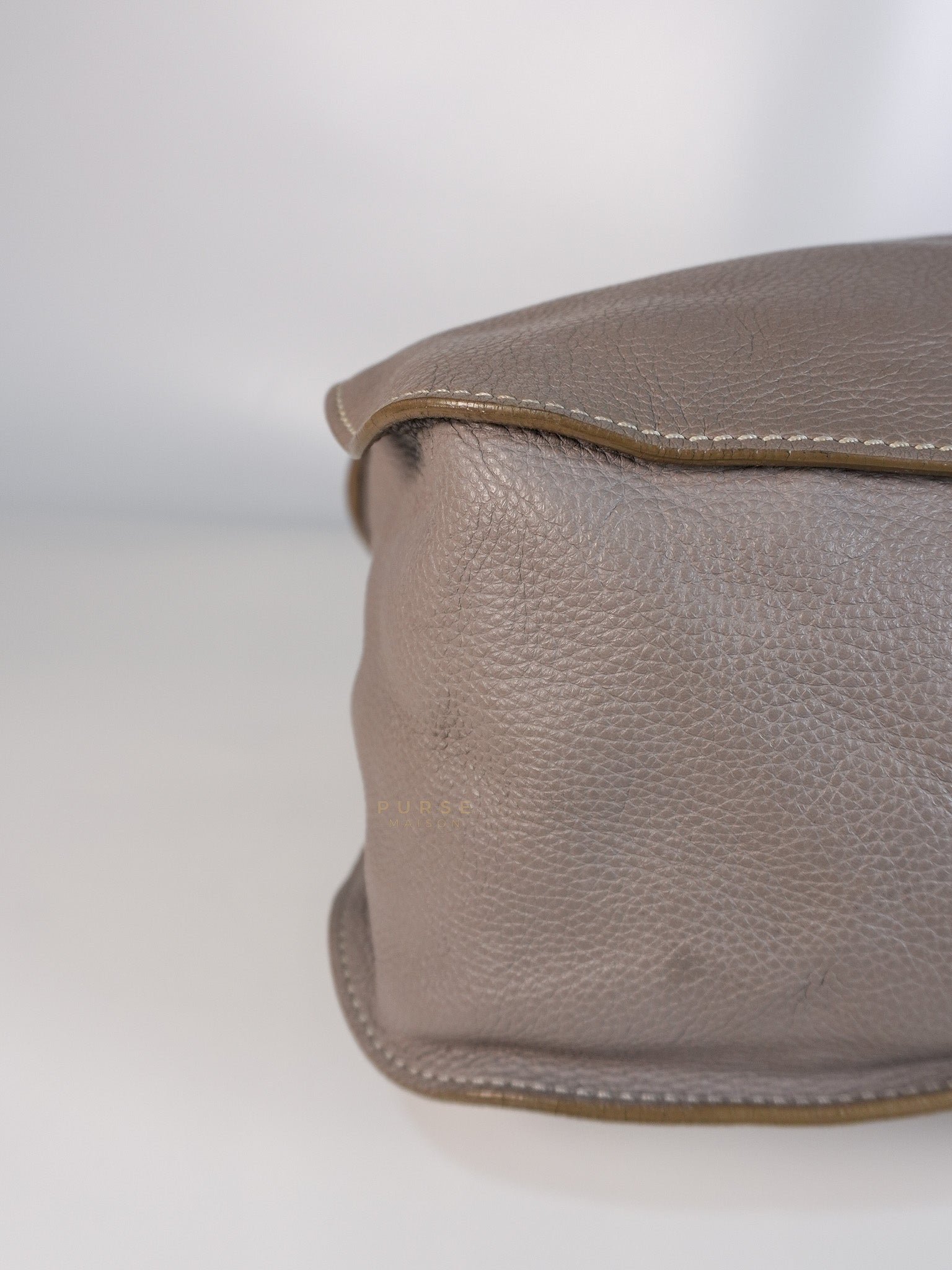 Marcie Large Shoulder Bag In Gray | Purse Maison Luxury Bags Shop