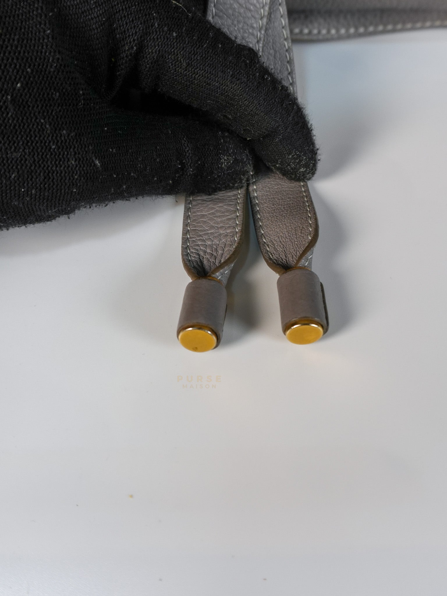 Marcie Large Shoulder Bag In Gray | Purse Maison Luxury Bags Shop