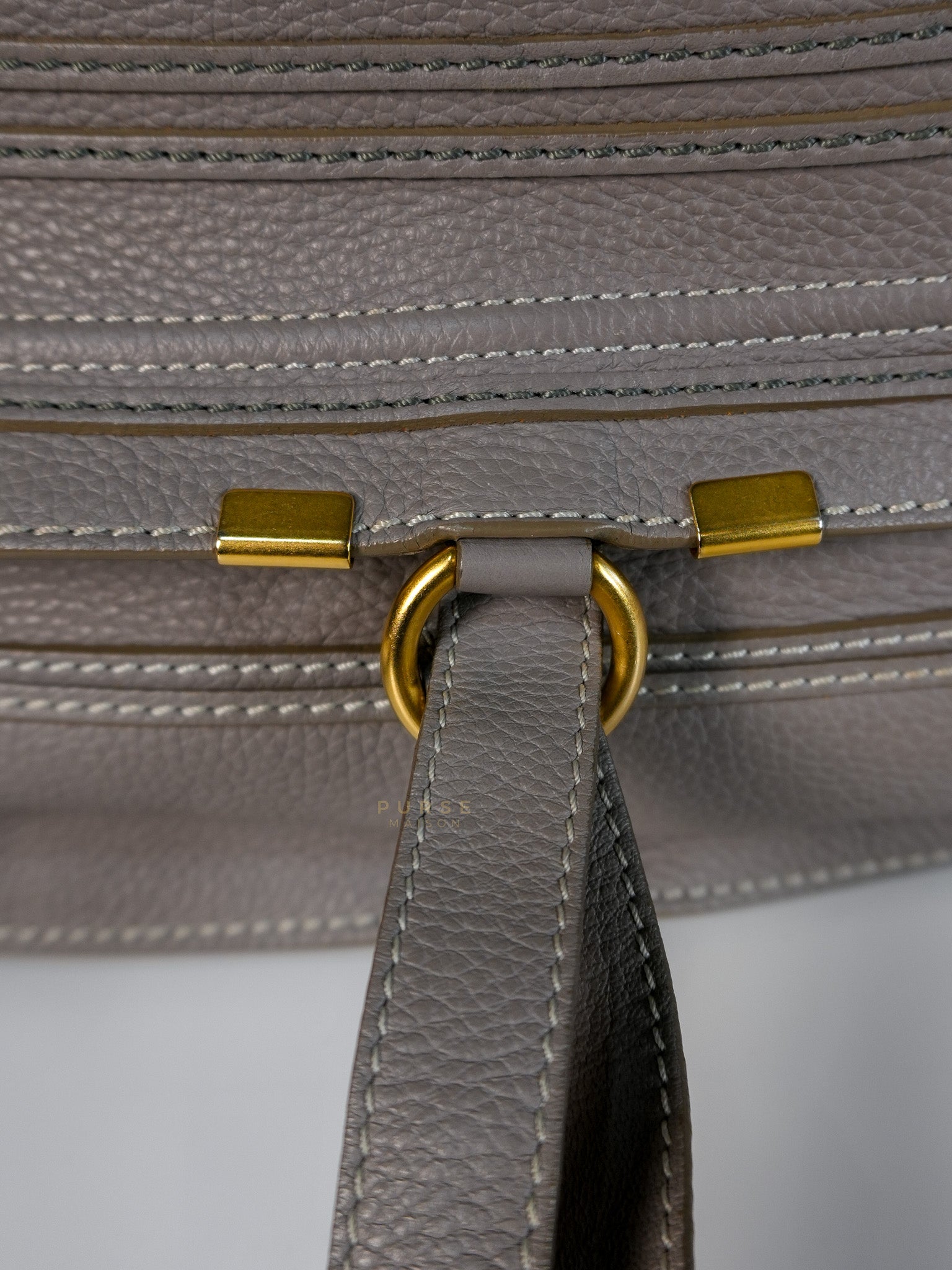 Marcie Large Shoulder Bag In Gray | Purse Maison Luxury Bags Shop