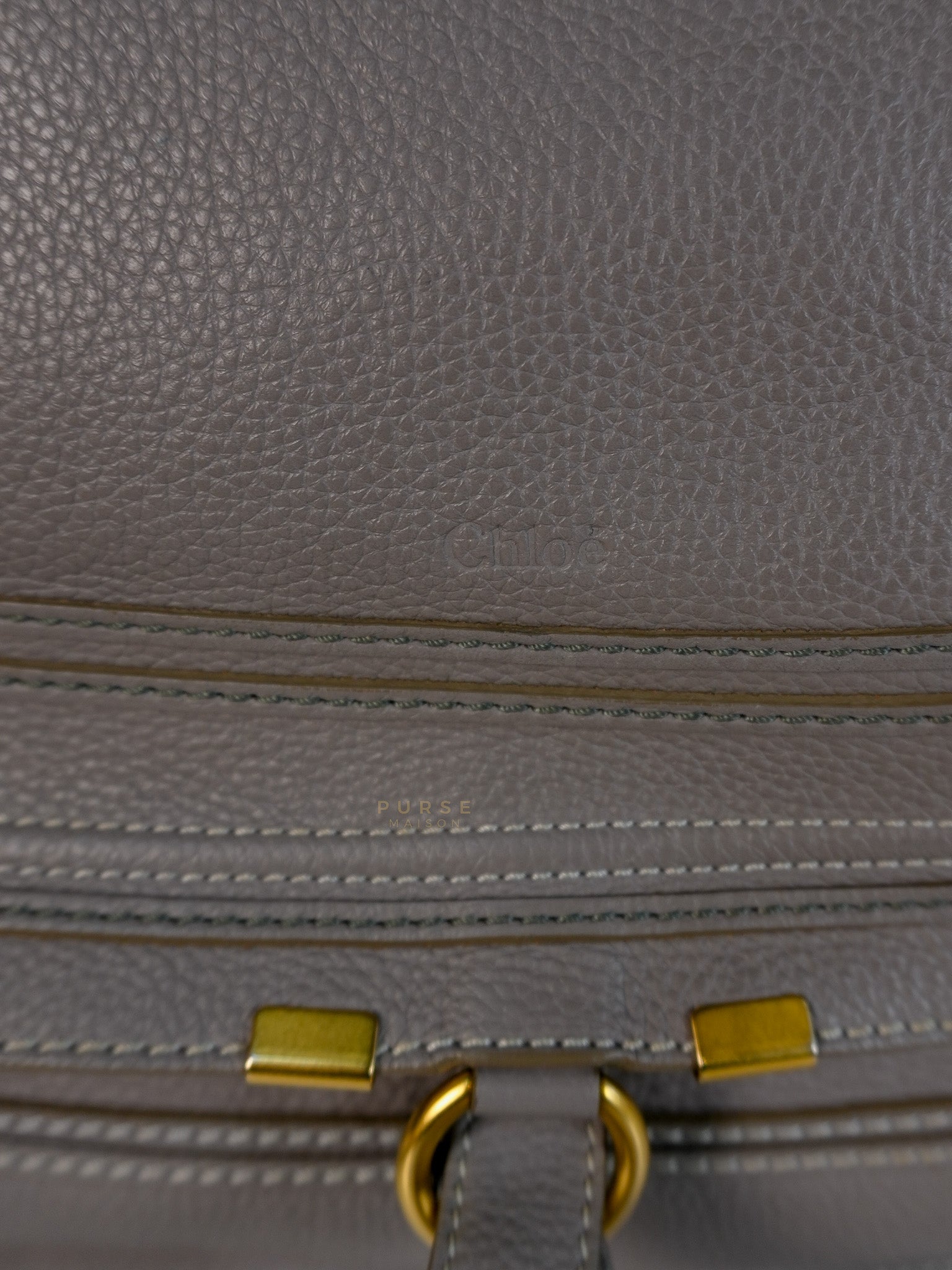 Marcie Large Shoulder Bag In Gray | Purse Maison Luxury Bags Shop