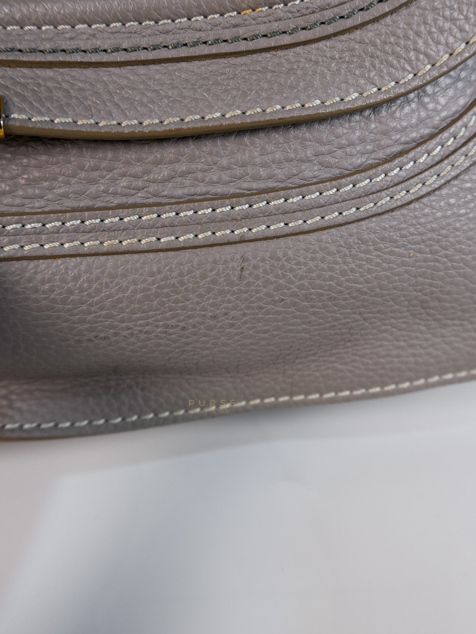 Marcie Large Shoulder Bag In Gray | Purse Maison Luxury Bags Shop