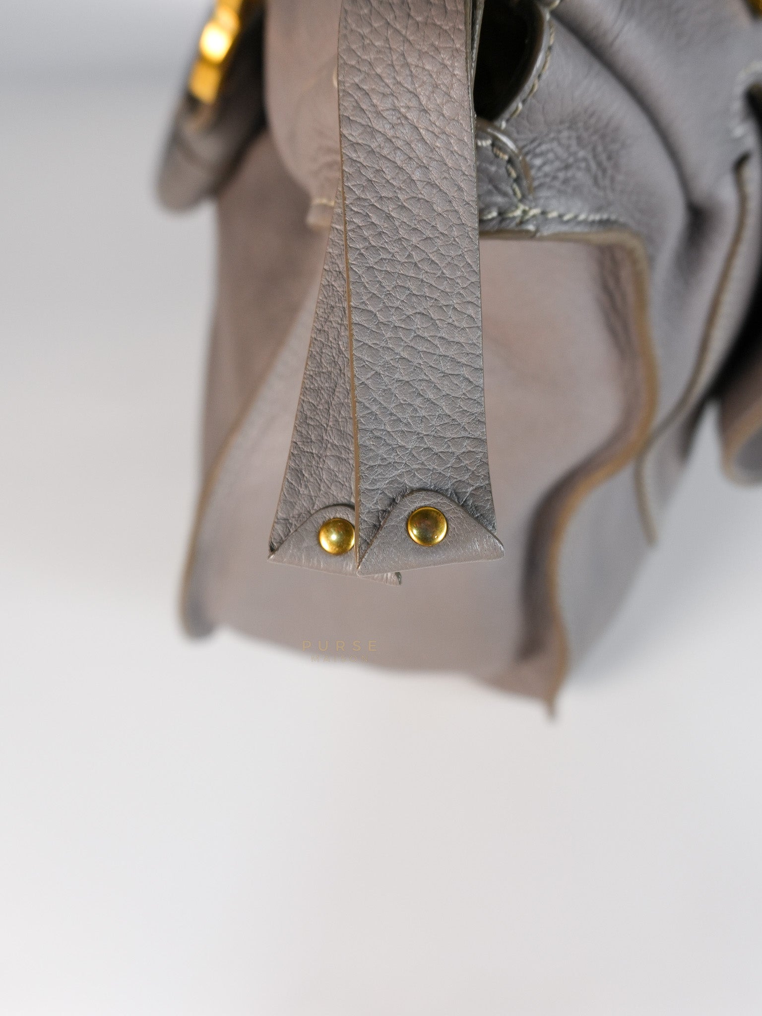 Marcie Large Shoulder Bag In Gray | Purse Maison Luxury Bags Shop