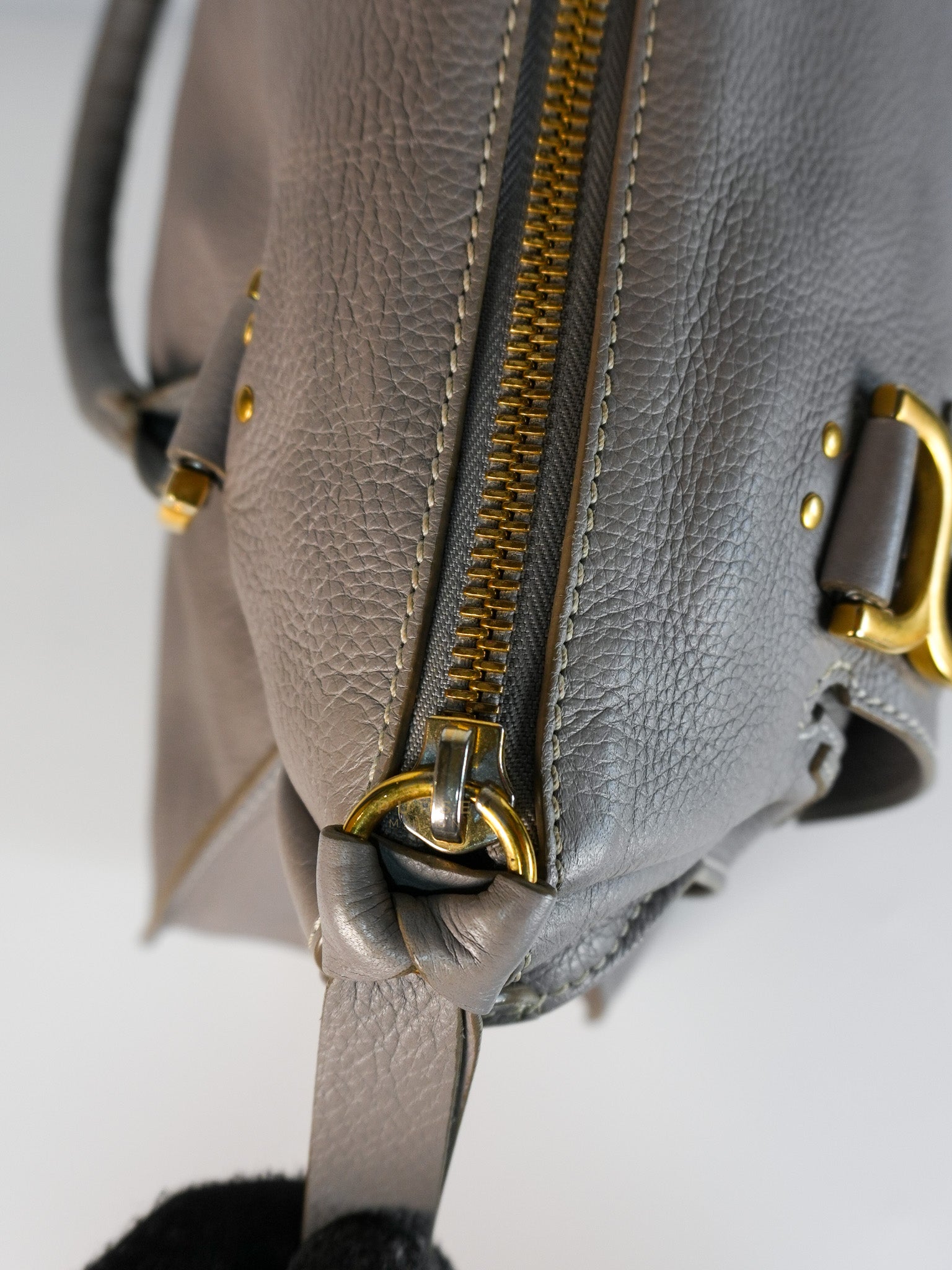 Marcie Large Shoulder Bag In Gray | Purse Maison Luxury Bags Shop