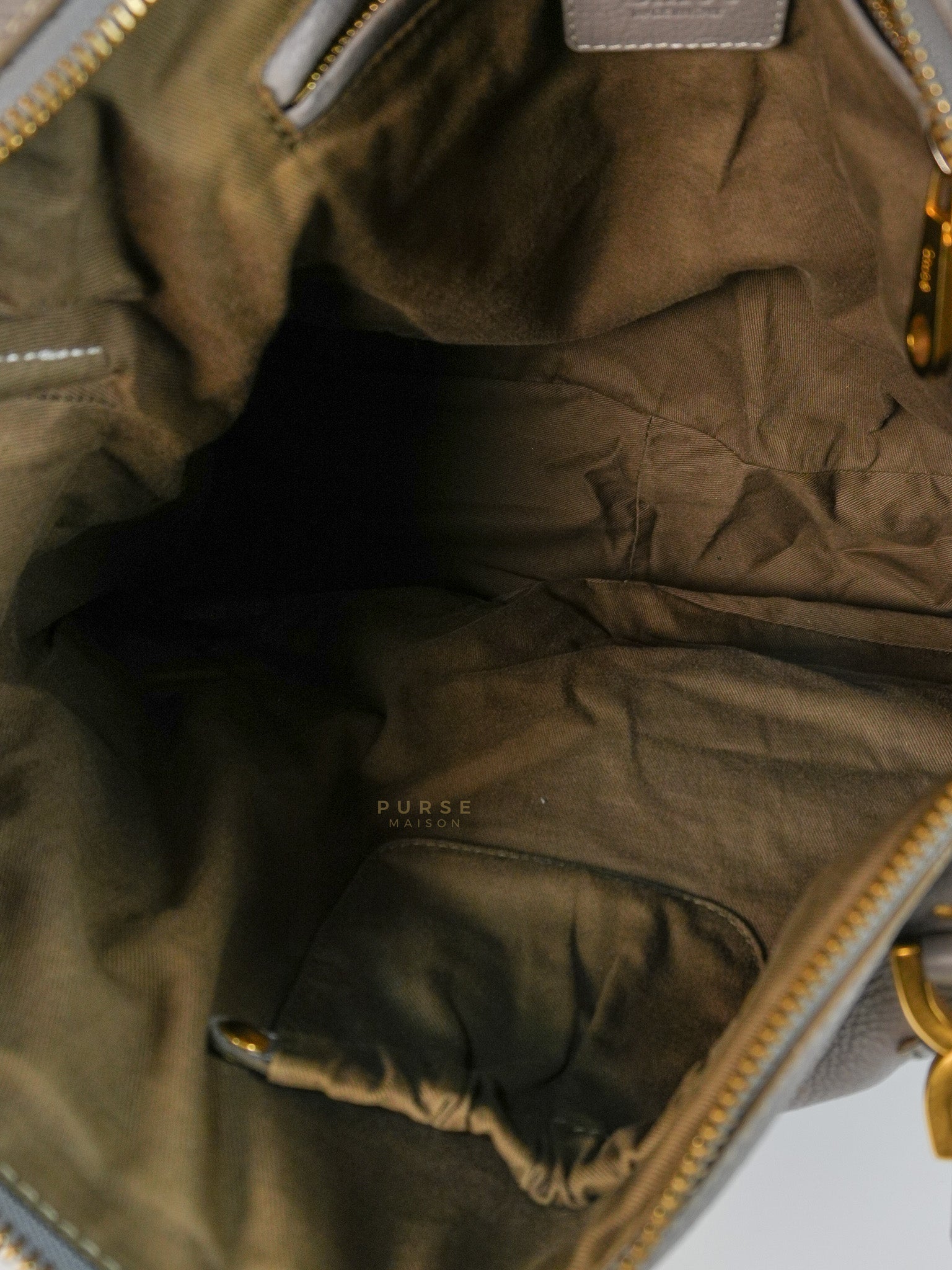 Marcie Large Shoulder Bag In Gray | Purse Maison Luxury Bags Shop