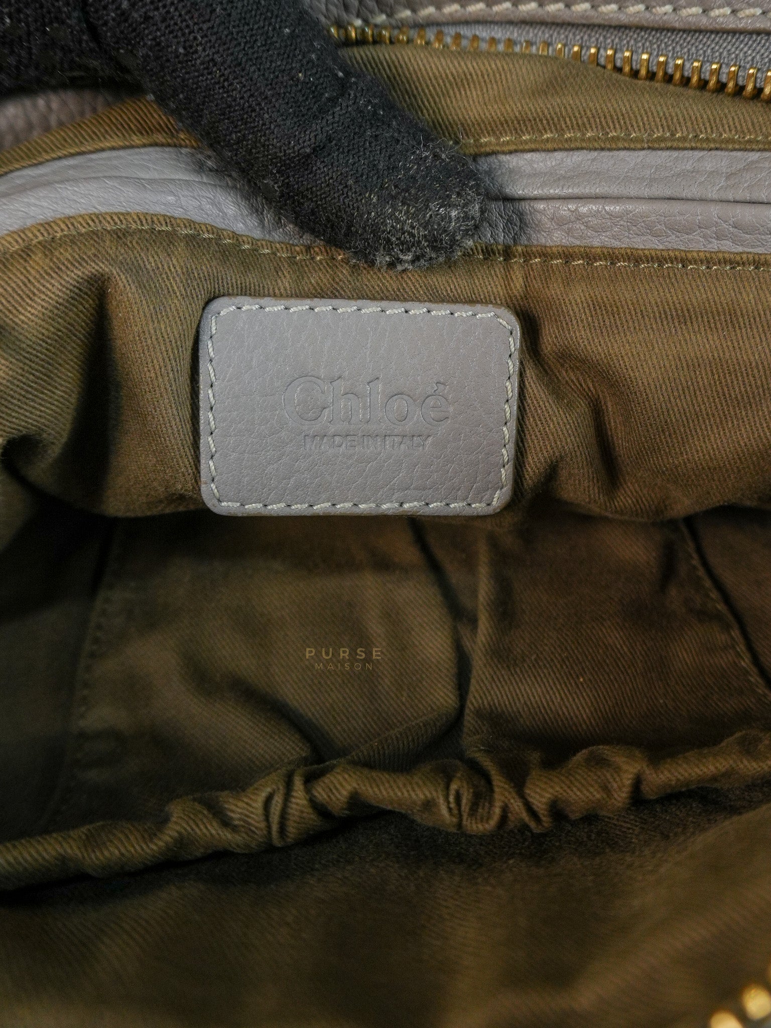 Marcie Large Shoulder Bag In Gray | Purse Maison Luxury Bags Shop