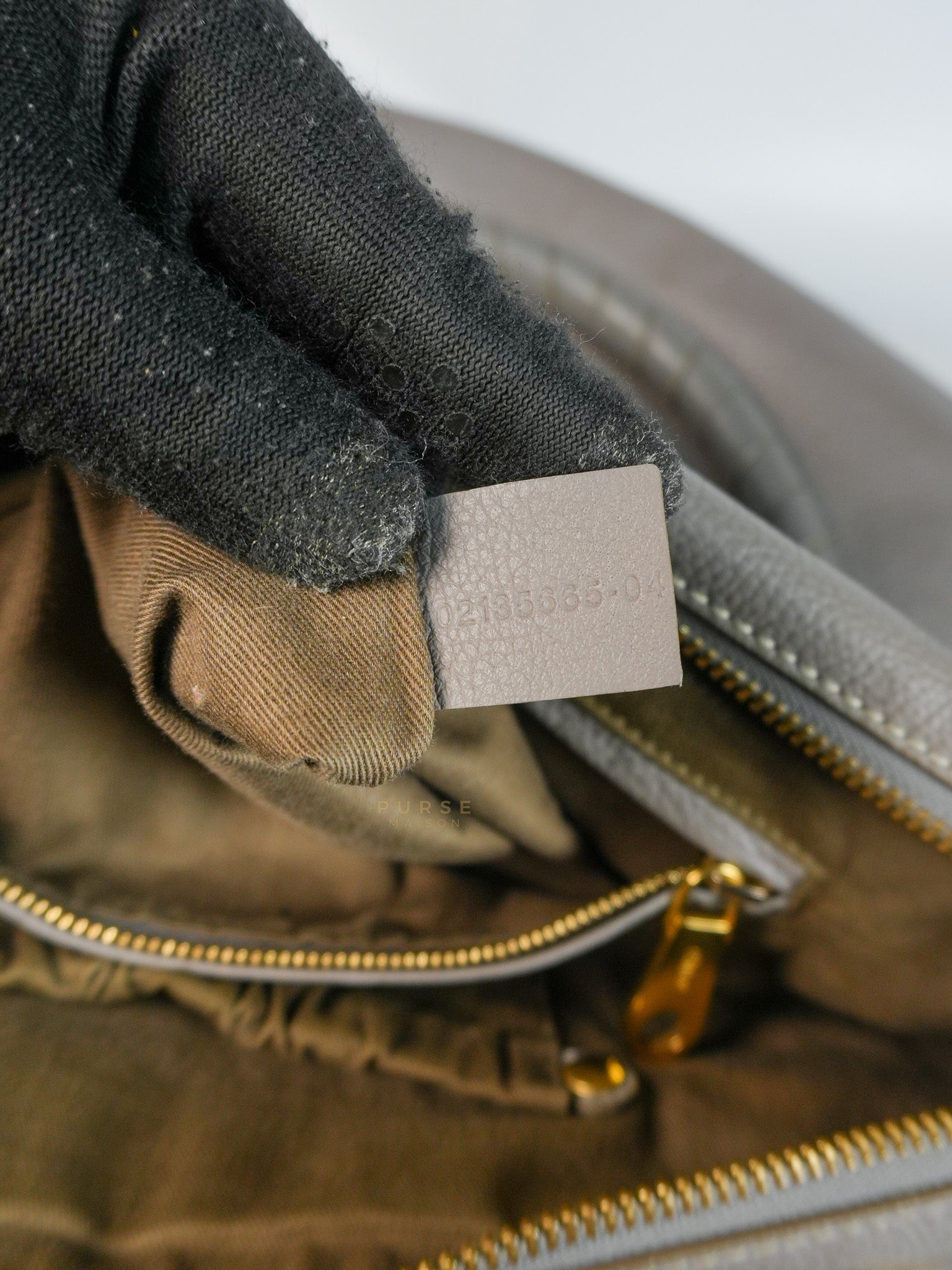 Marcie Large Shoulder Bag In Gray | Purse Maison Luxury Bags Shop