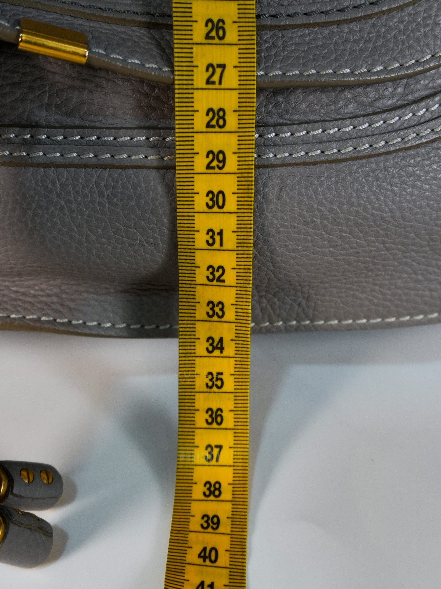 Marcie Large Shoulder Bag In Gray | Purse Maison Luxury Bags Shop