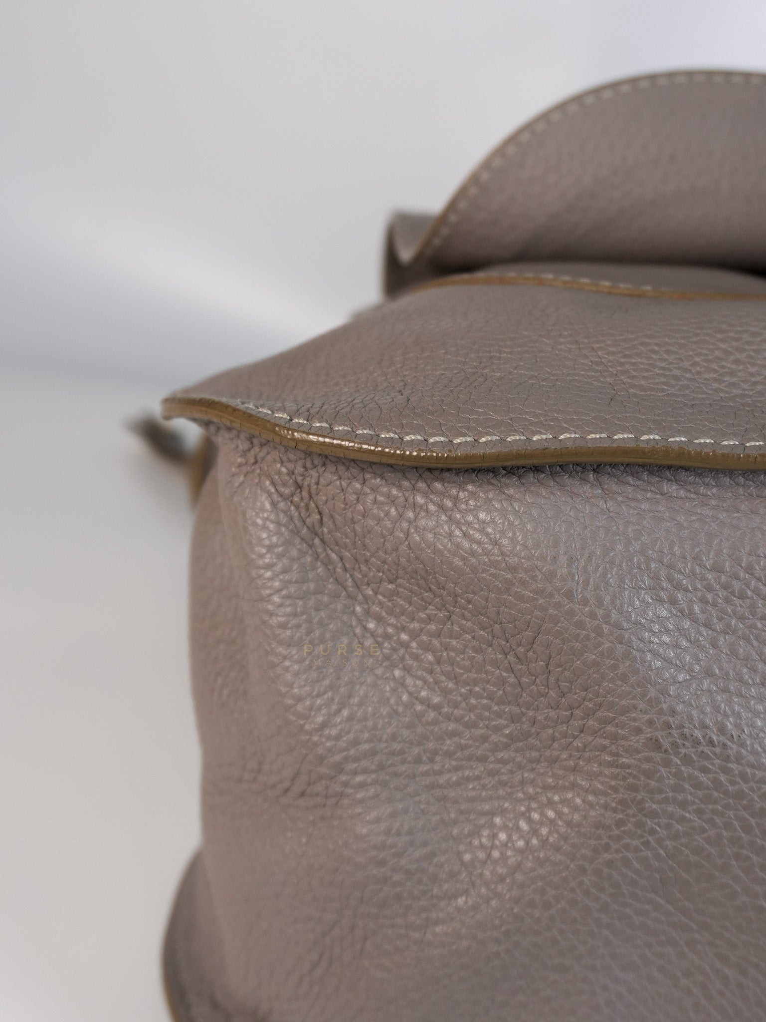 Marcie Large Shoulder Bag In Gray | Purse Maison Luxury Bags Shop