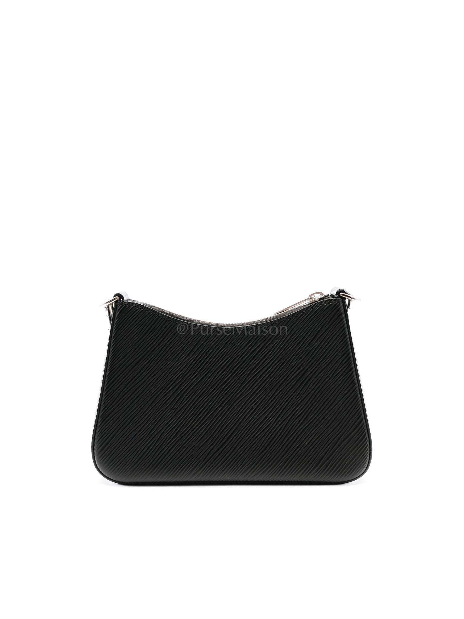 Marellini in Black Epi Leather Shoulder Bag ( Microchip) | Purse Maison Luxury Bags Shop