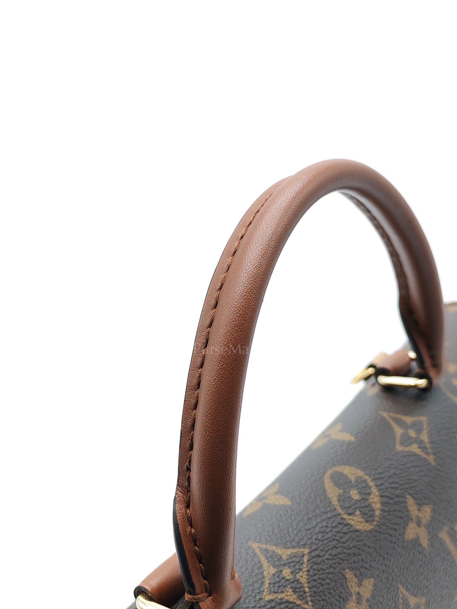 Marignan in Monogram Canvas with Tan Grained Calfskin Shoulder Bag (Date Code: AR2169) | Purse Maison Luxury Bags Shop