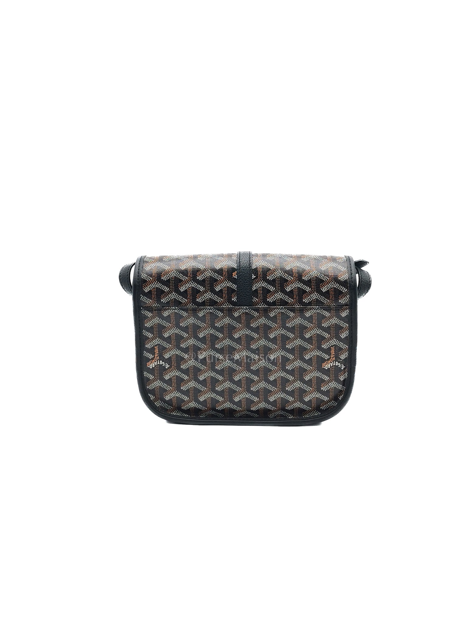 Belvedere PM in Black Goyardine Canvas Crossbody Bag