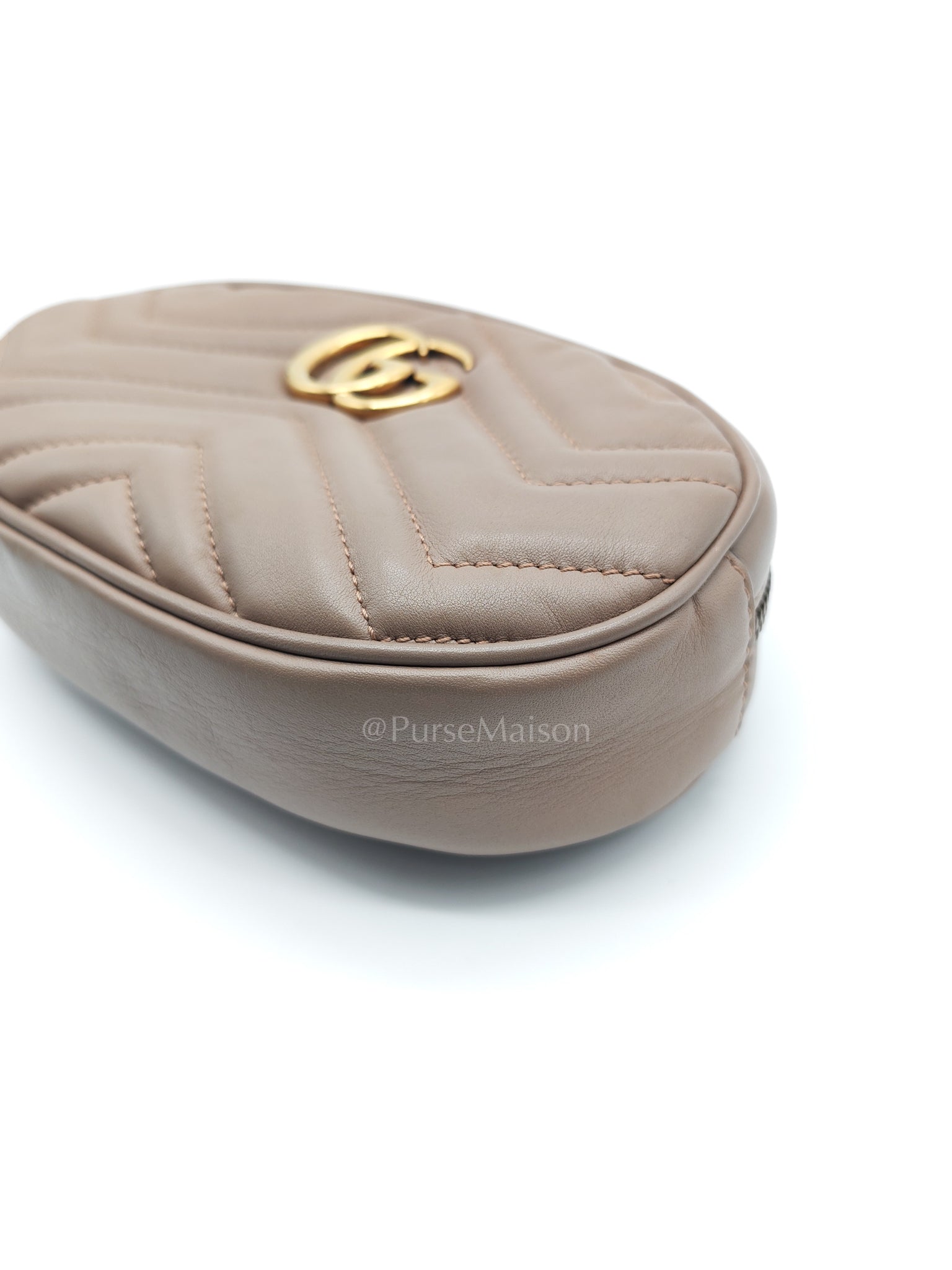 Marmont Belt Bag in Dusty Rose | Purse Maison Luxury Bags Shop