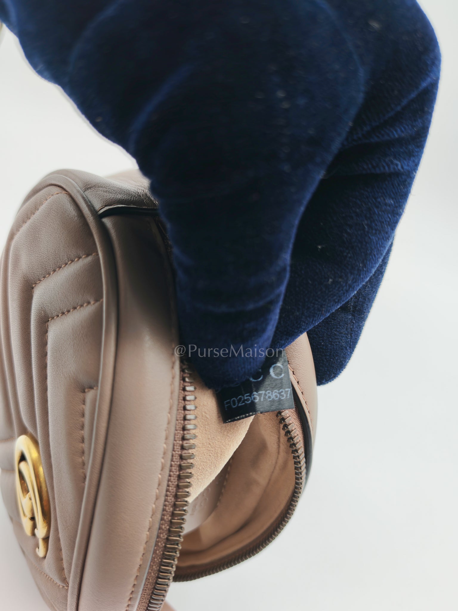 Marmont Belt Bag in Dusty Rose | Purse Maison Luxury Bags Shop