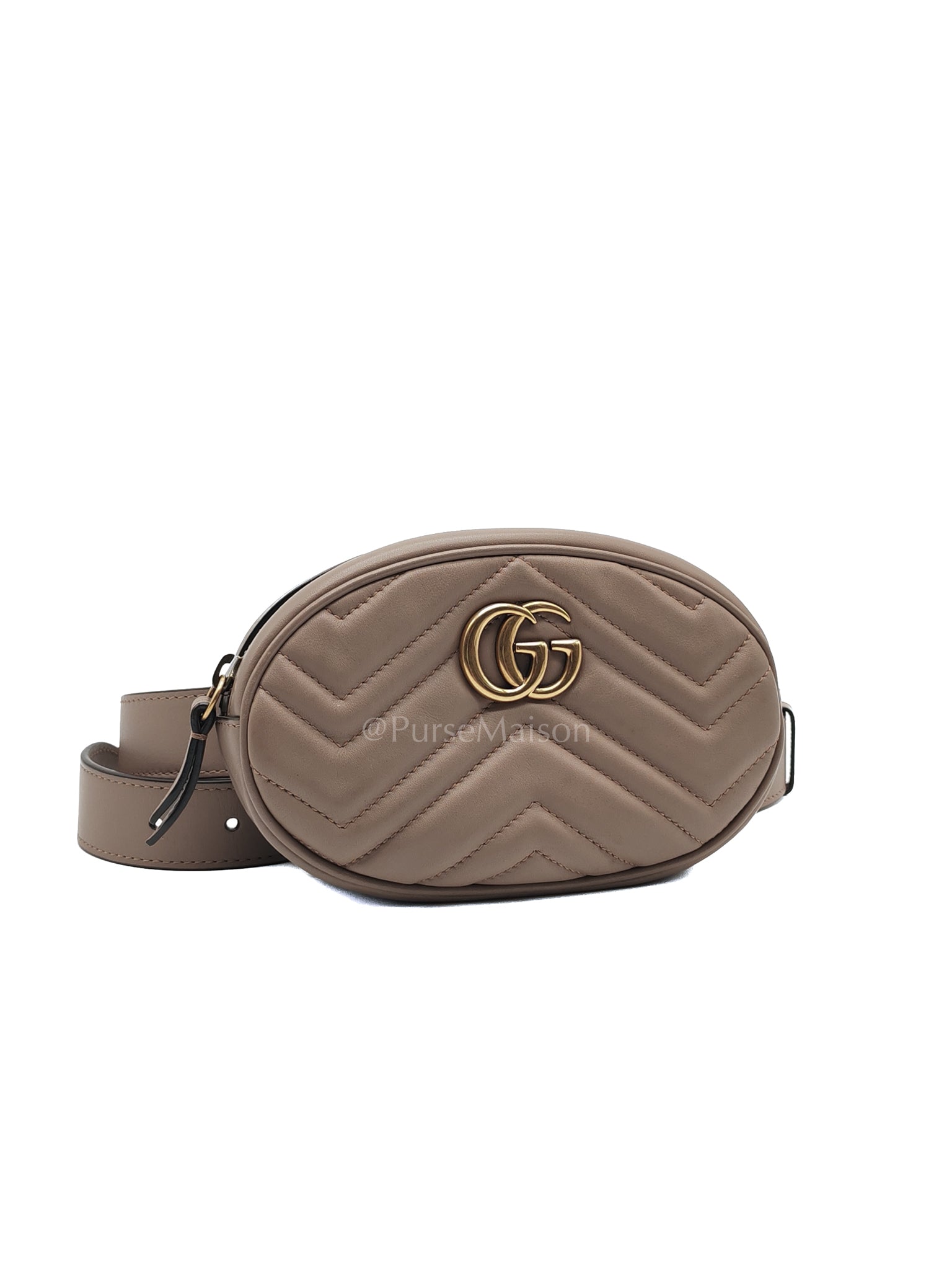 Marmont Belt Bag in Dusty Rose | Purse Maison Luxury Bags Shop