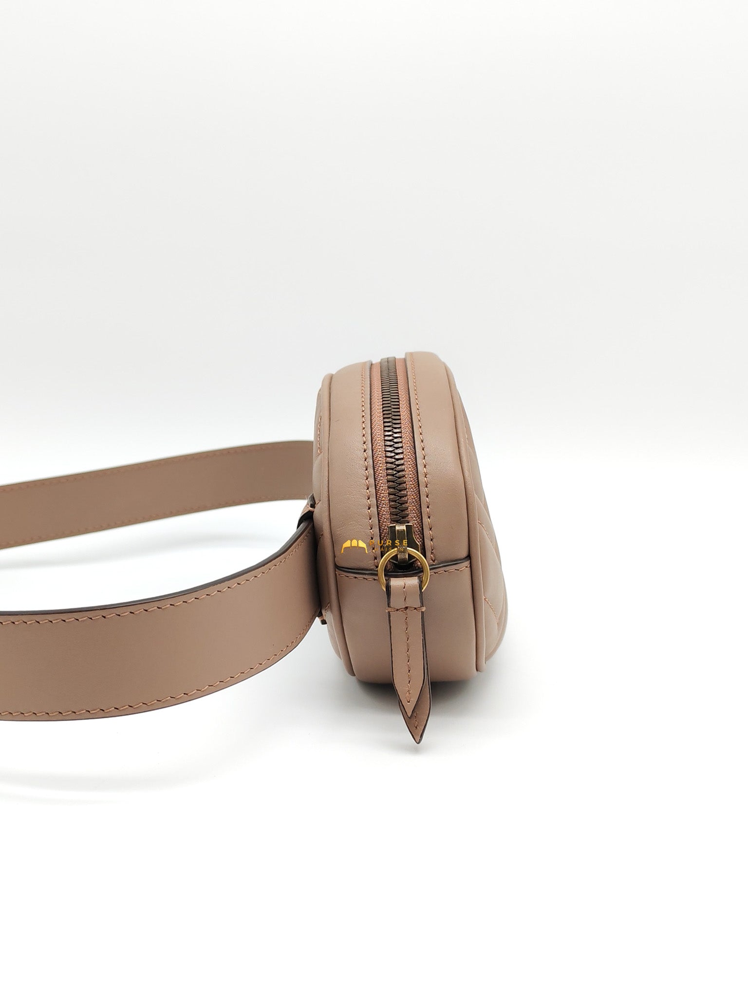 Marmont Belt Bag in Dusty Rose | Purse Maison Luxury Bags Shop