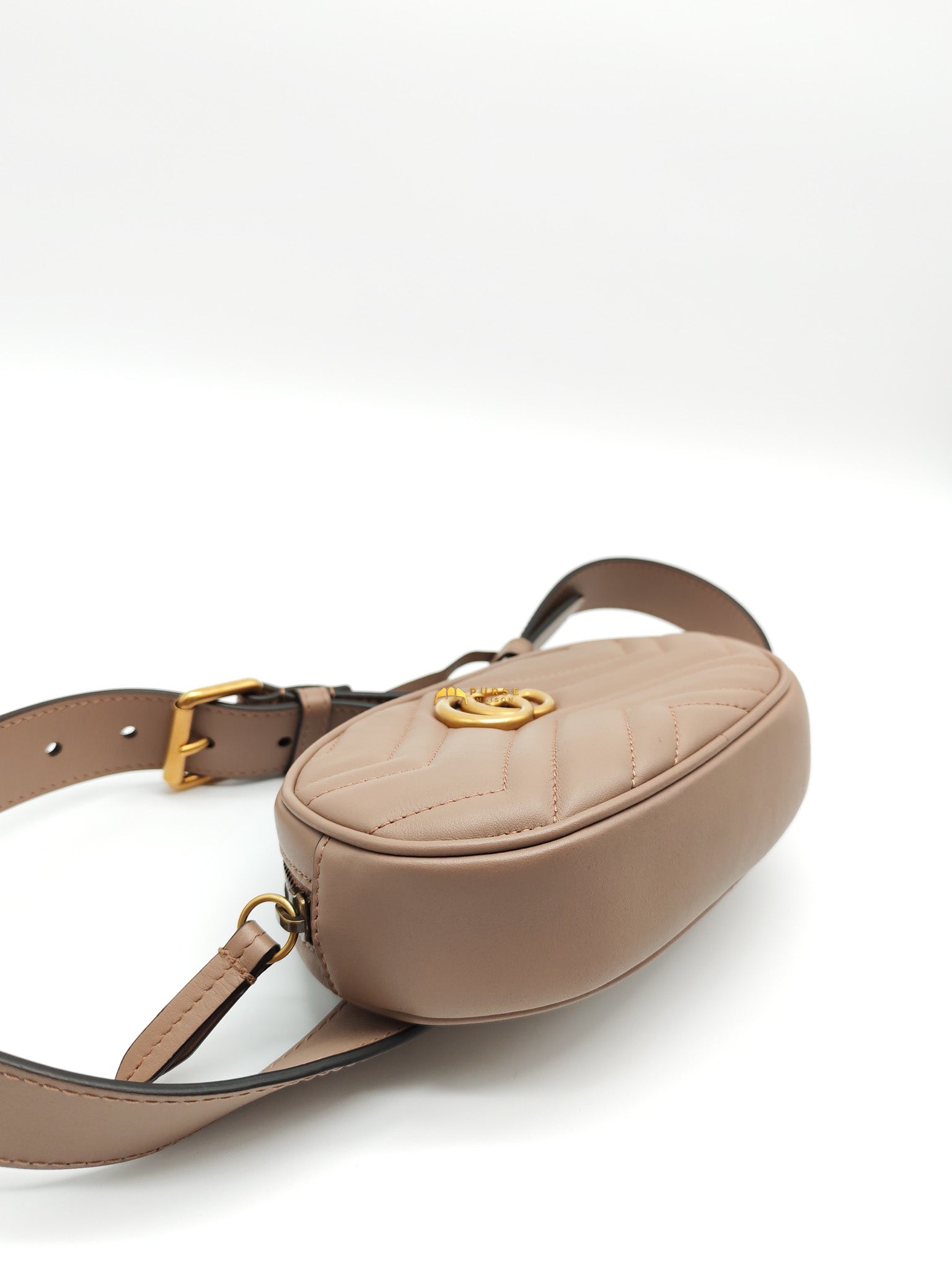 Marmont Belt Bag in Dusty Rose | Purse Maison Luxury Bags Shop