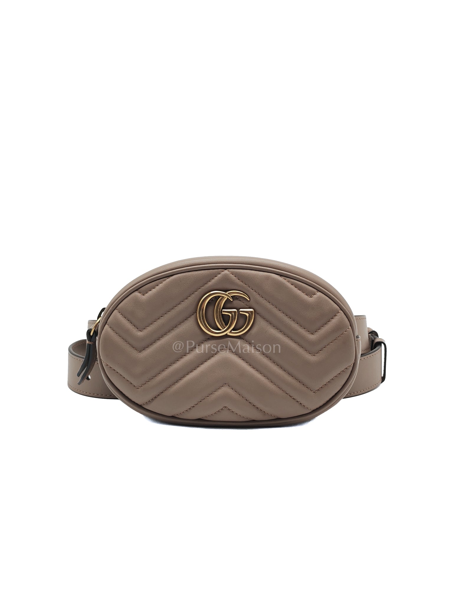 Marmont Belt Bag in Dusty Rose | Purse Maison Luxury Bags Shop