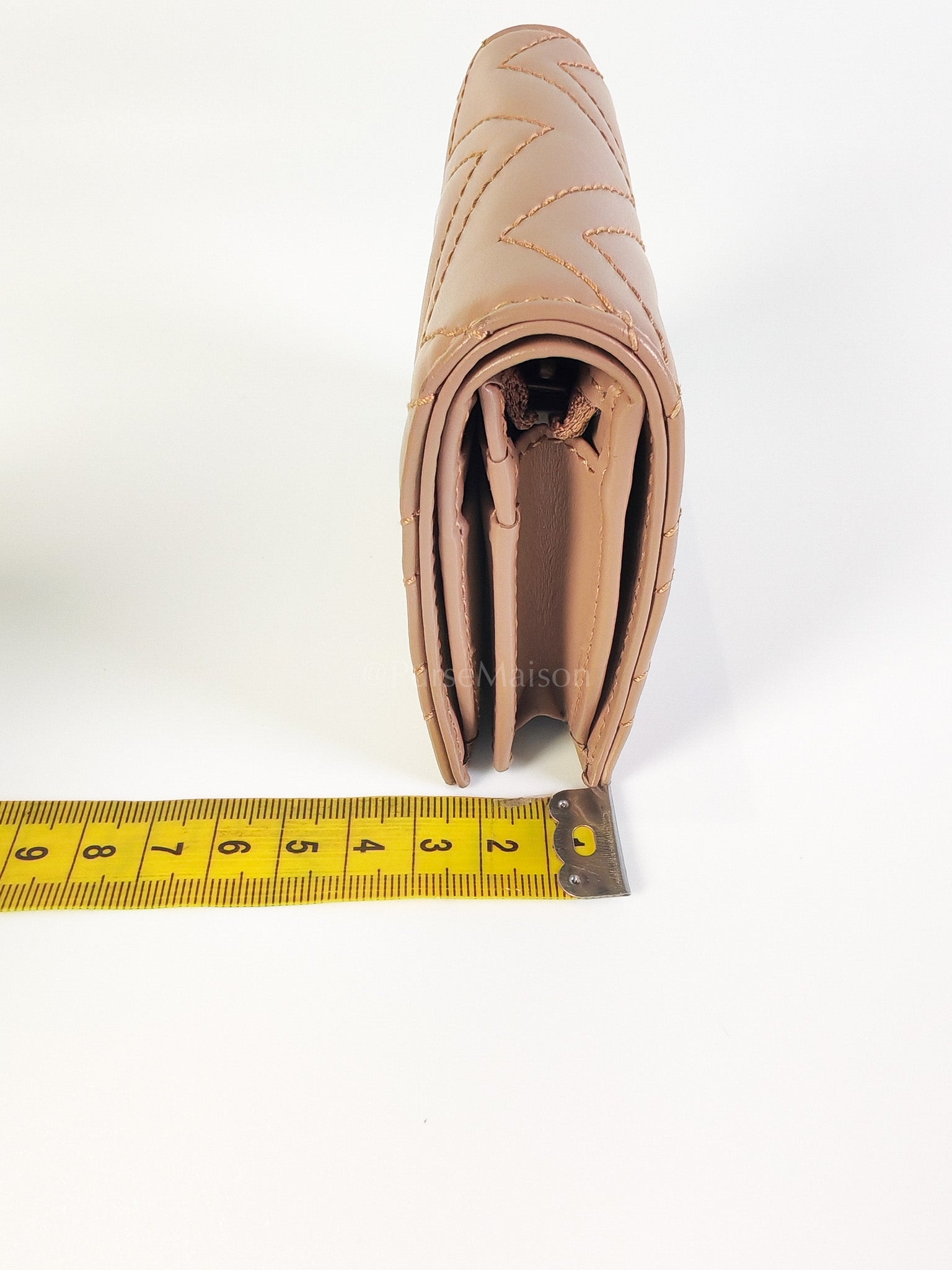 Marmont Bifold Card Case Wallet in Dusty Rose | Purse Maison Luxury Bags Shop