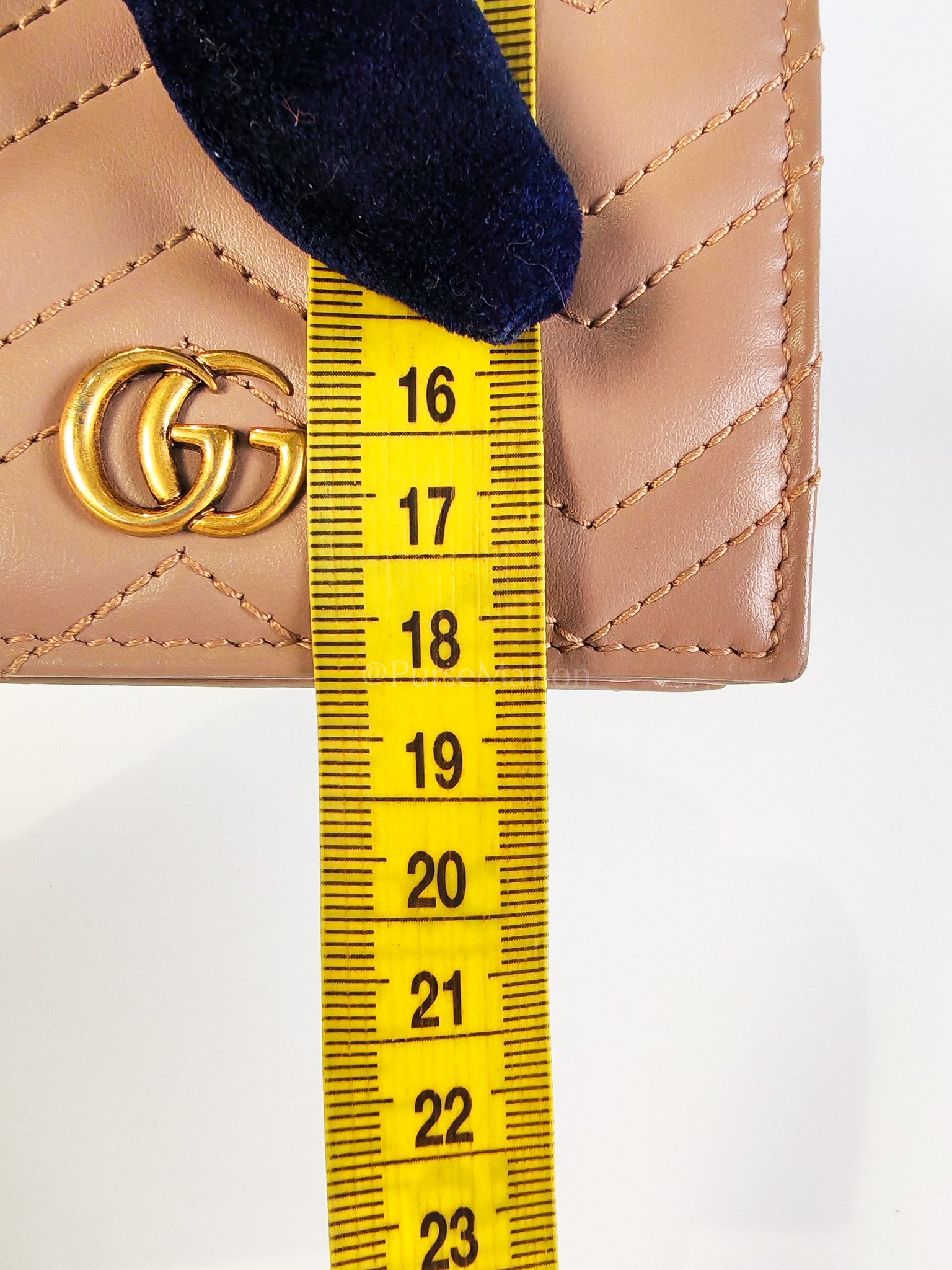 Marmont Bifold Card Case Wallet in Dusty Rose | Purse Maison Luxury Bags Shop