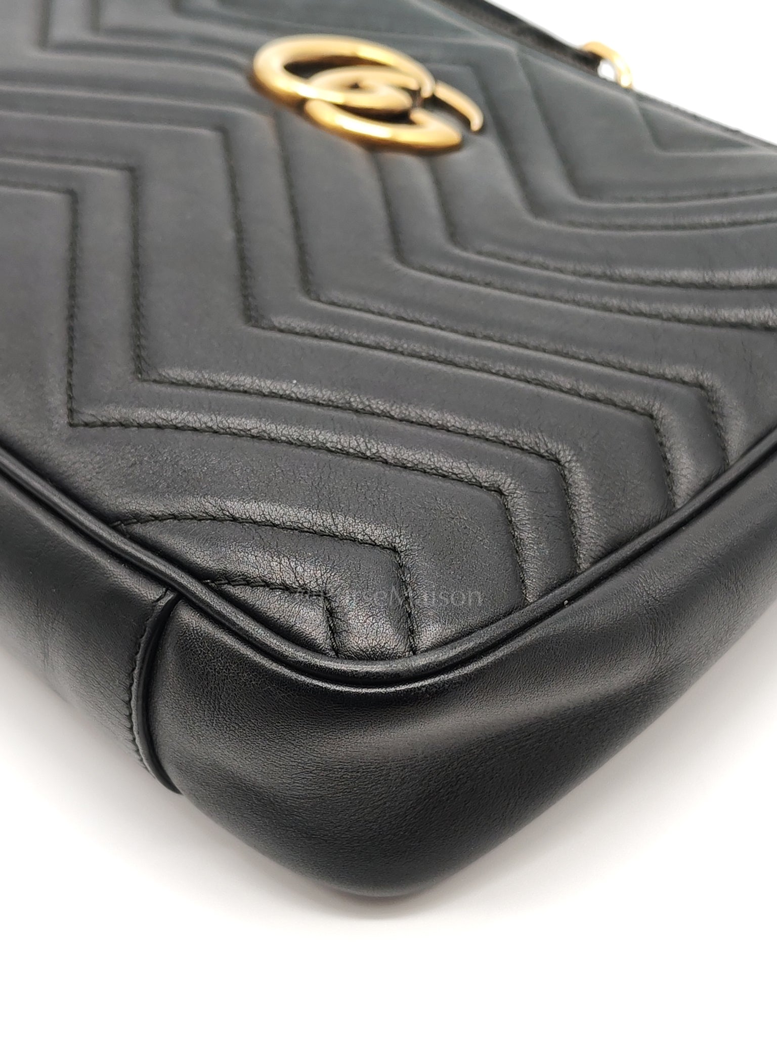 Marmont Matelasse Black Chain Shoulder Bag | Purse Maison Luxury Bags Shop