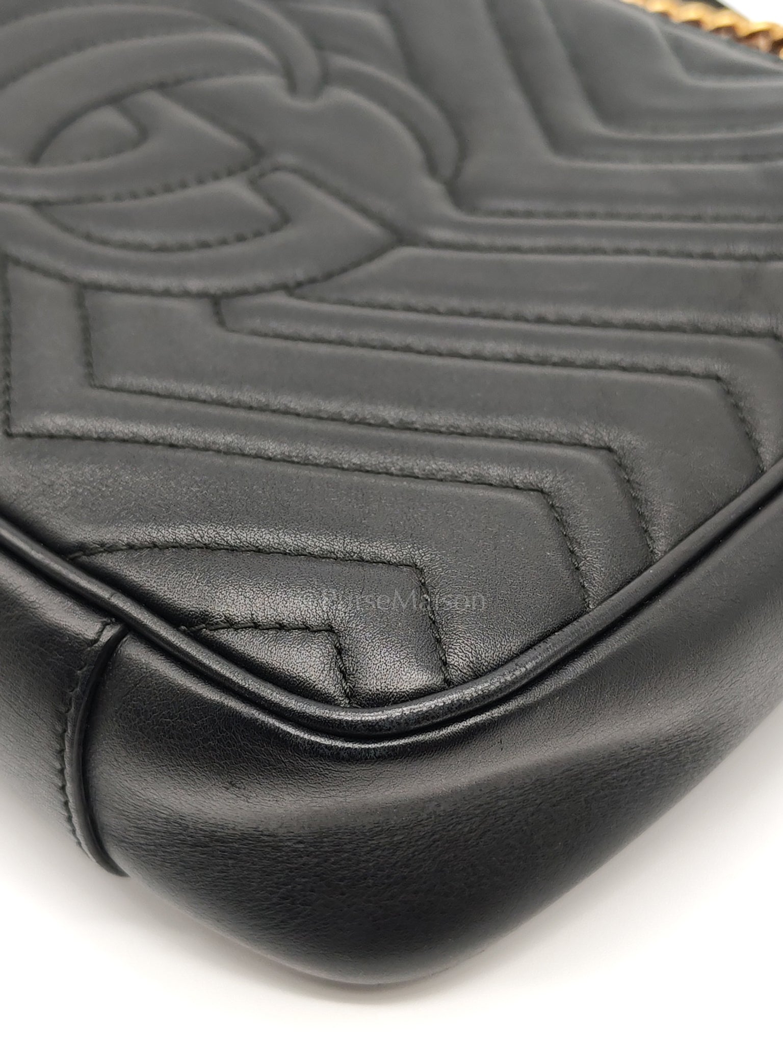 Marmont Matelasse Black Chain Shoulder Bag | Purse Maison Luxury Bags Shop