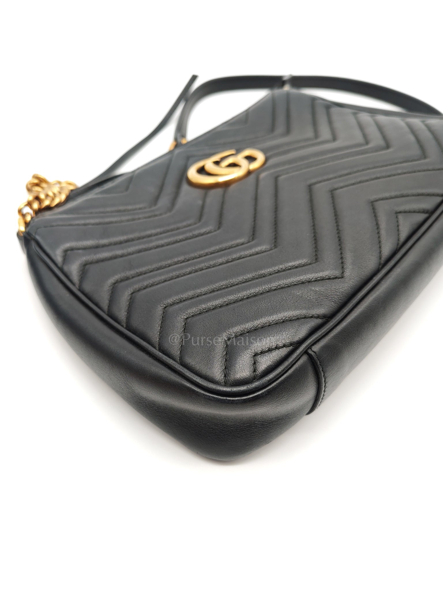 Marmont Matelasse Black Chain Shoulder Bag | Purse Maison Luxury Bags Shop