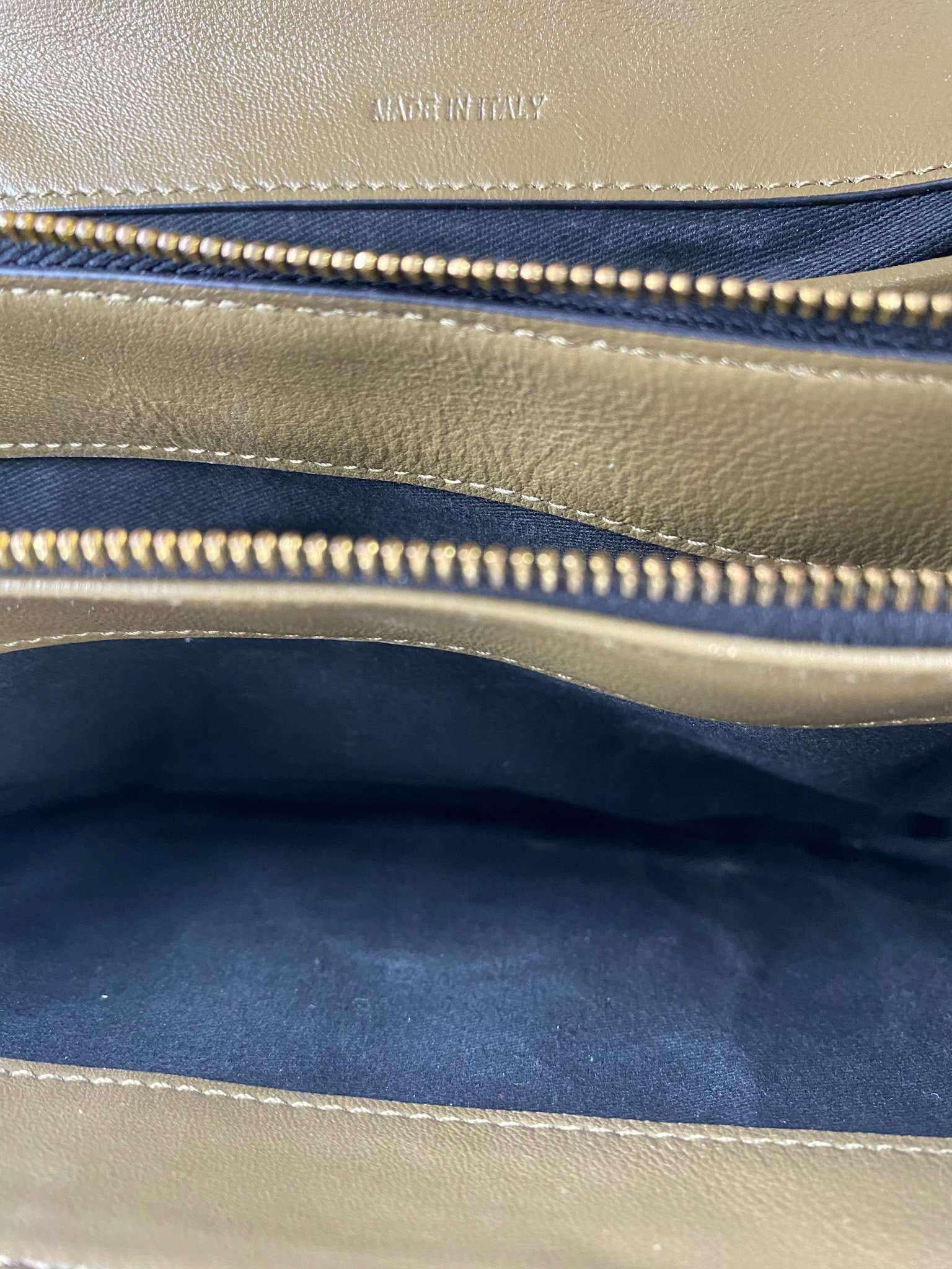 Marni Glossy Calfskin Tuk navy blue