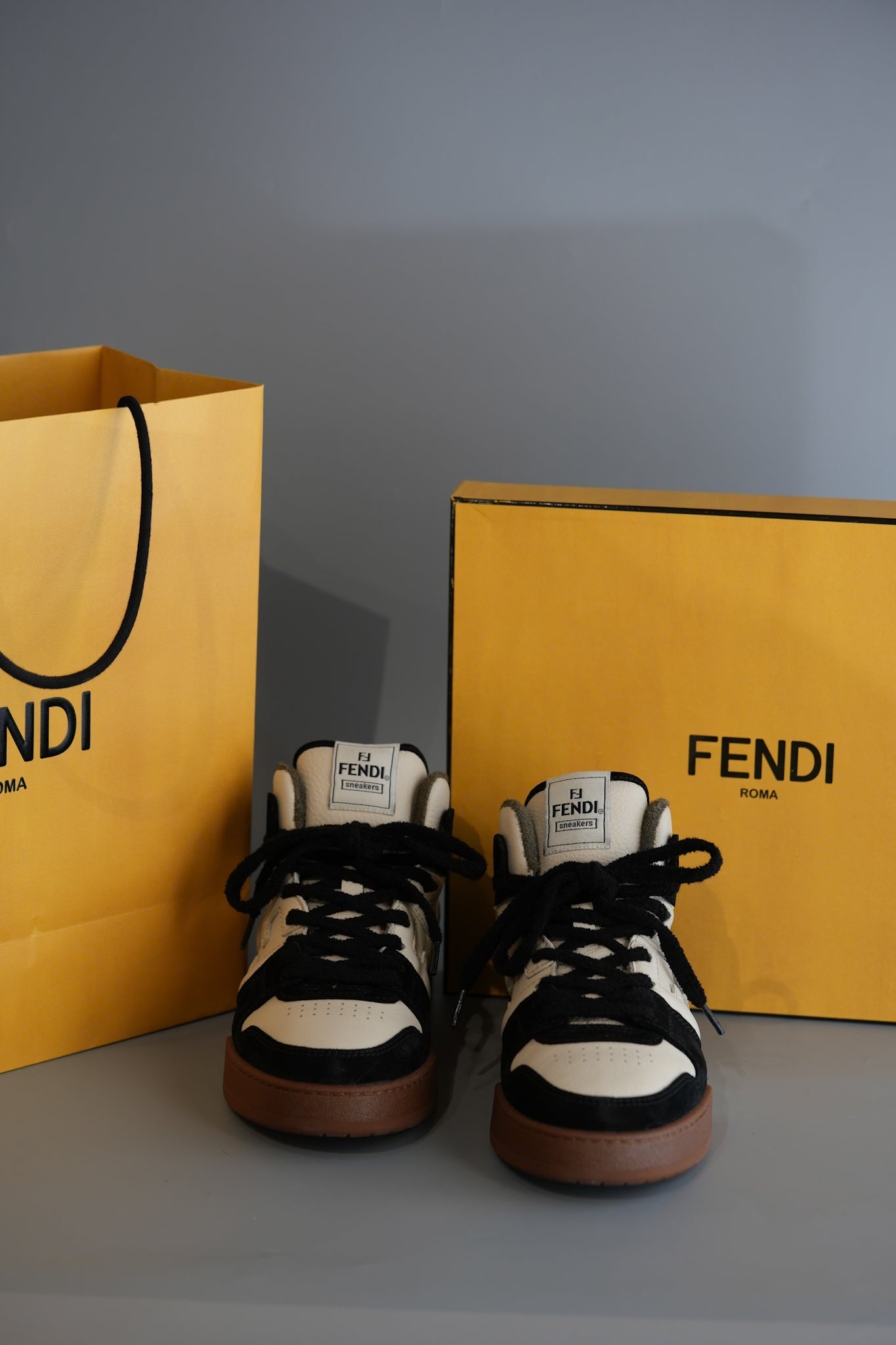 Match Mid Cut White Leather Sneakers | Purse Maison Luxury Bags Shop