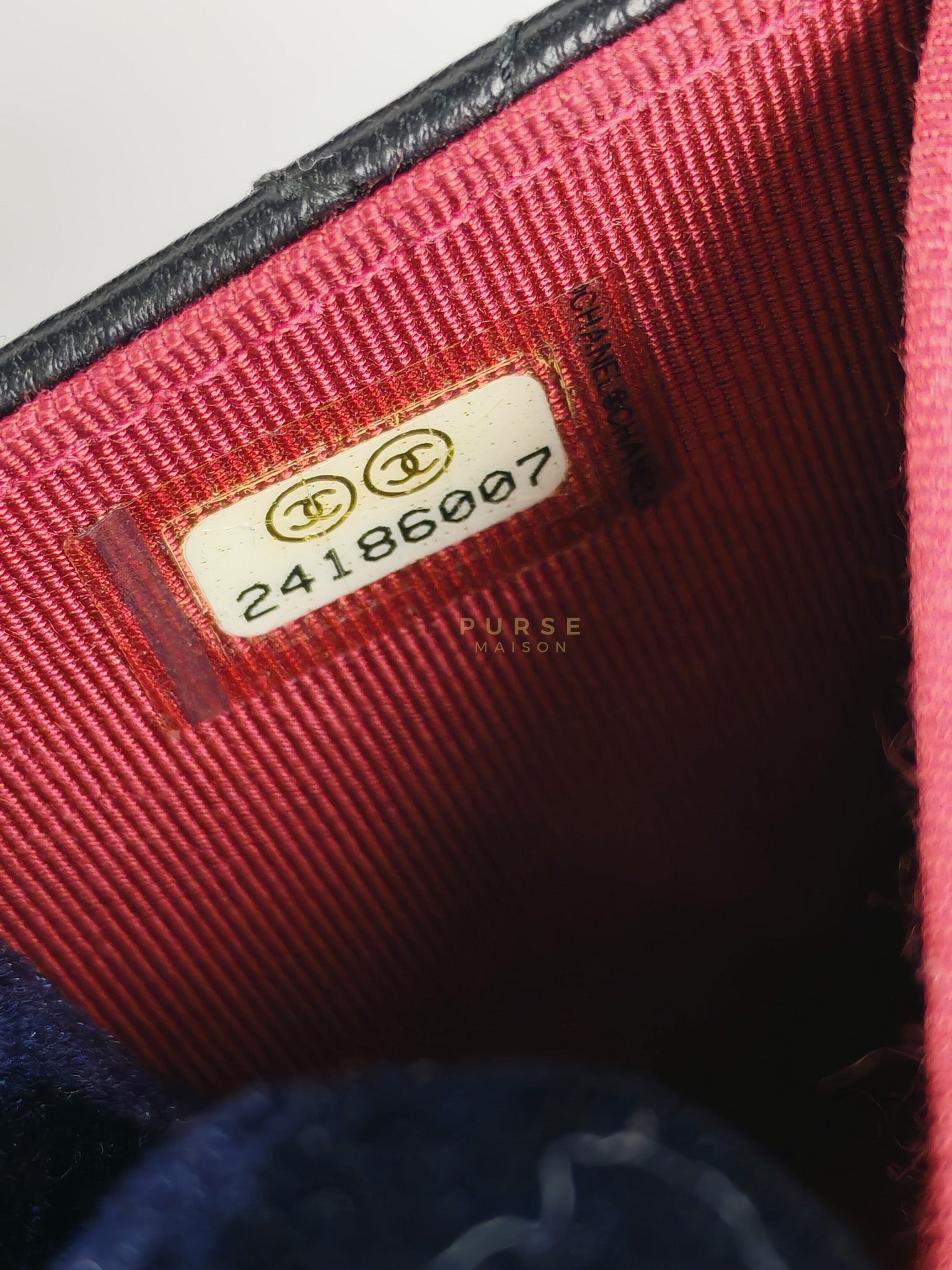 Matelasse Lambskin Leather Flap Cardholder Silver Hardware Series 24 | Purse Maison Luxury Bags Shop